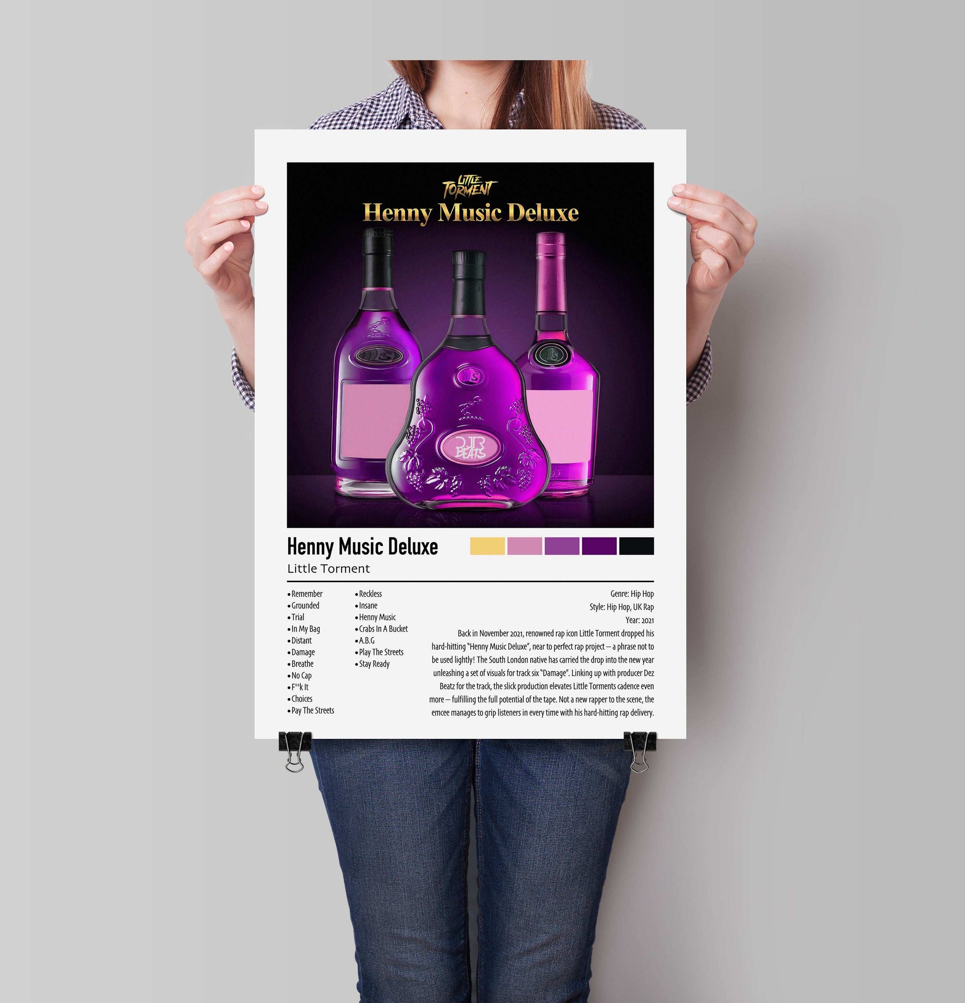 Little Torment | Henny Music Deluxe | Custom Album Cover Poster Print