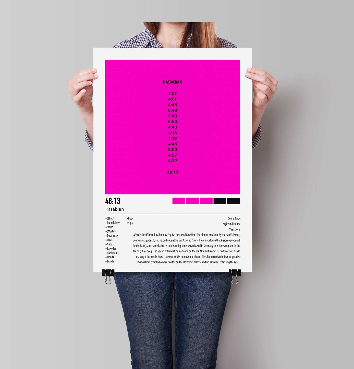 Kasabian | 48:13 | Custom Album Cover Poster Print