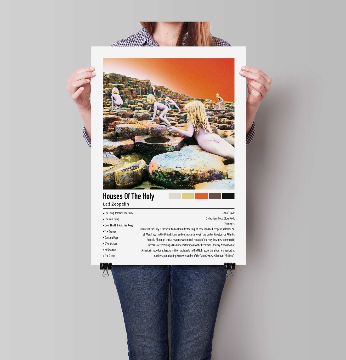 Led Zeppelin | House Of The Holy | Custom Album Cover Poster Print