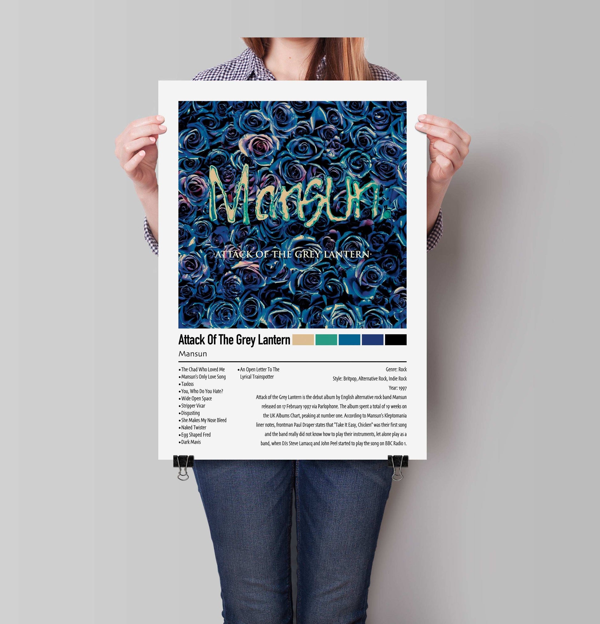 Mansun | Attack Of The Grey Lantern | Custom Album Cover Poster Print