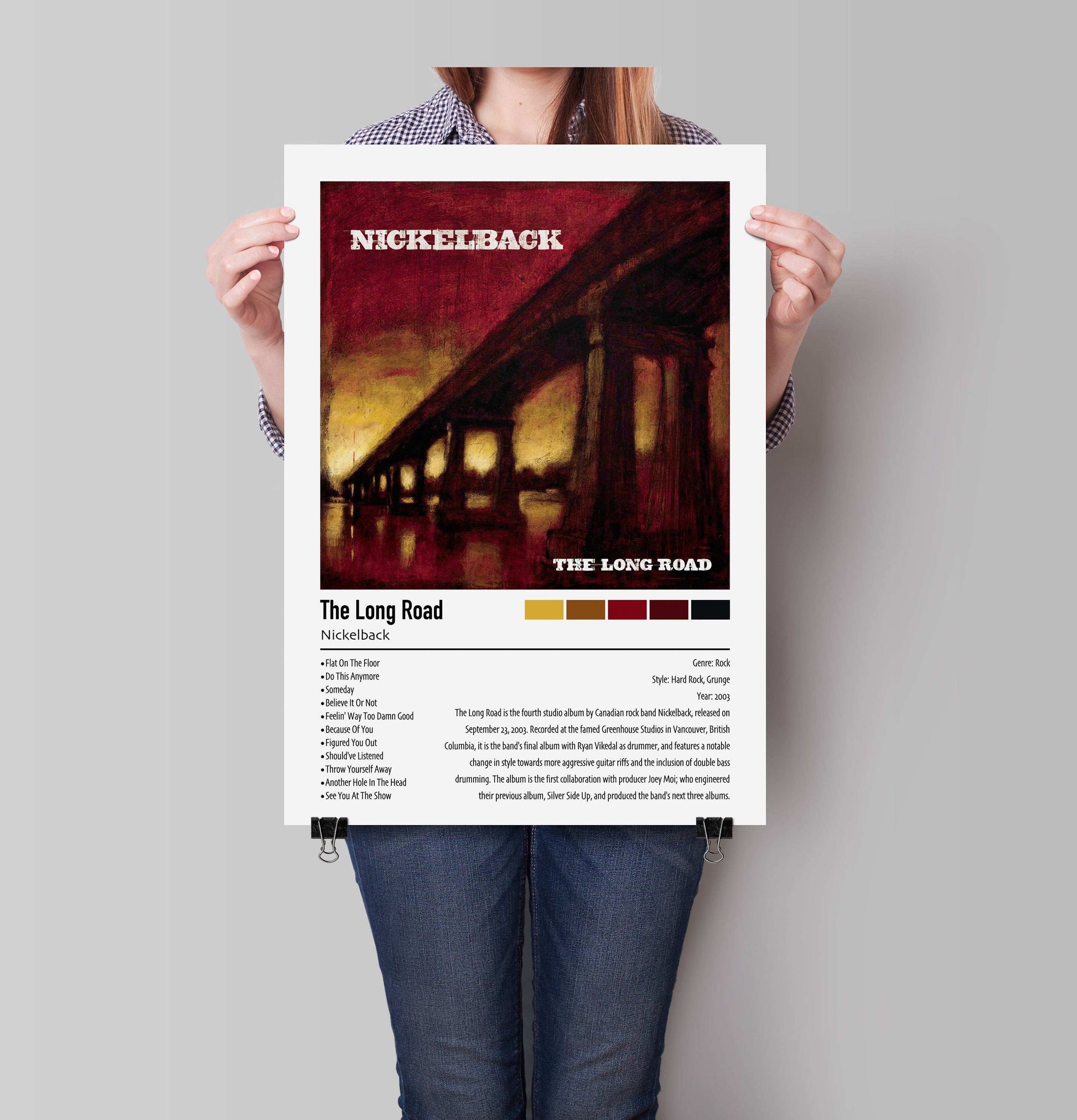 Nickelback | The Long Road | Custom Album Cover Poster Print