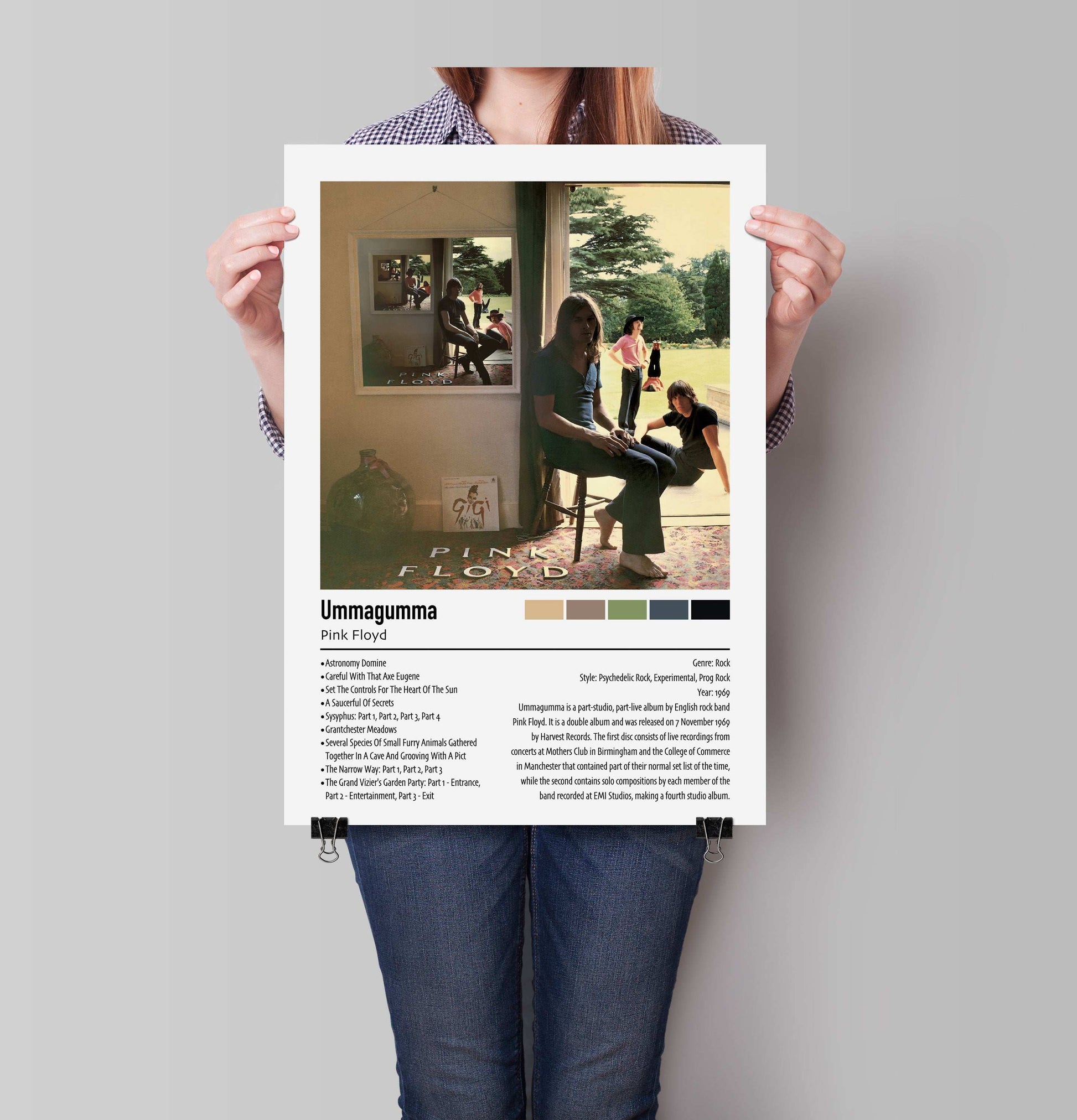 Pink Floyd | Ummagumma | Custom Album Cover Poster Print