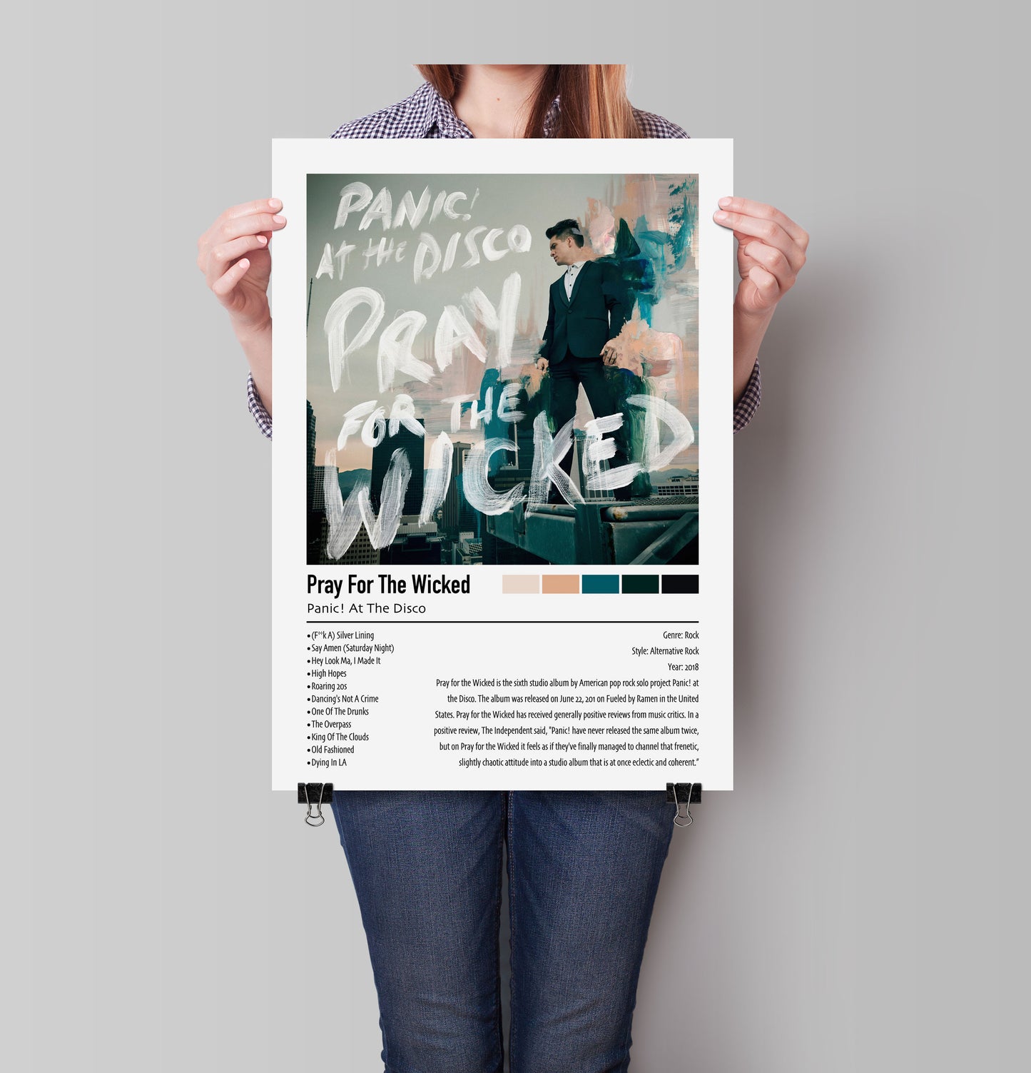 Panic! At The Disco | Pray For The Wicked | Custom Album Cover Poster Print