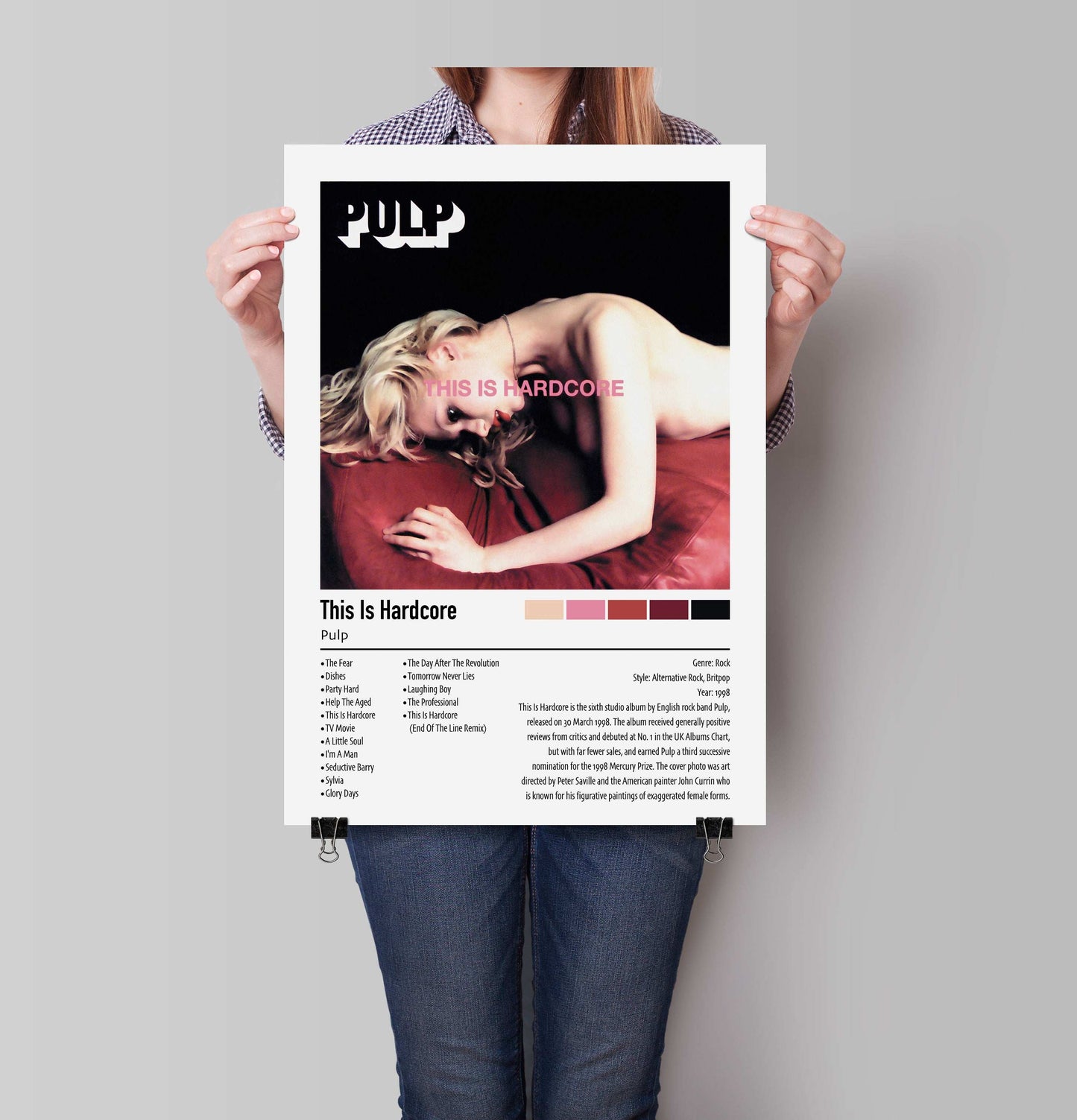 Pulp | This Is Hardcore | Custom Album Cover Poster Print