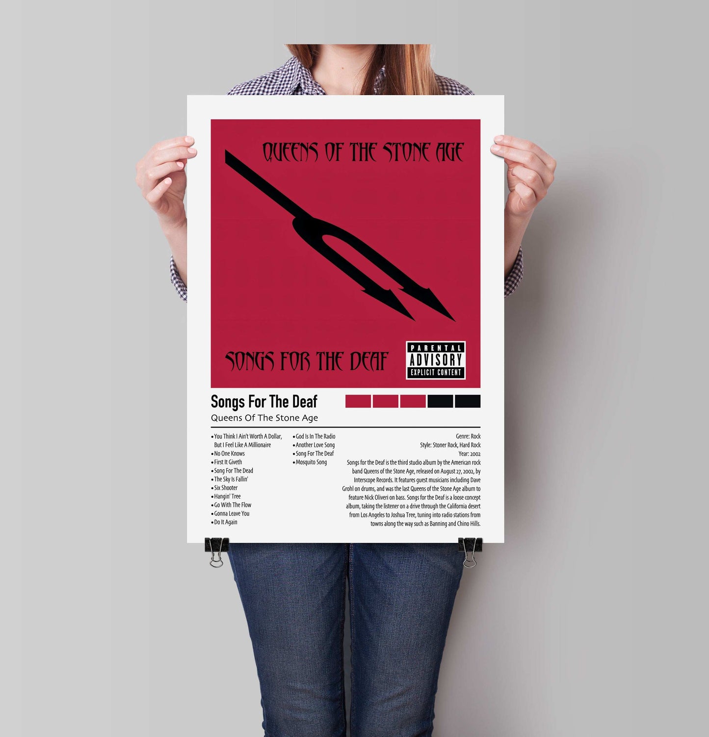 Queens Of The Stone Age | Songs For The Deaf | Custom Album Cover Poster Print