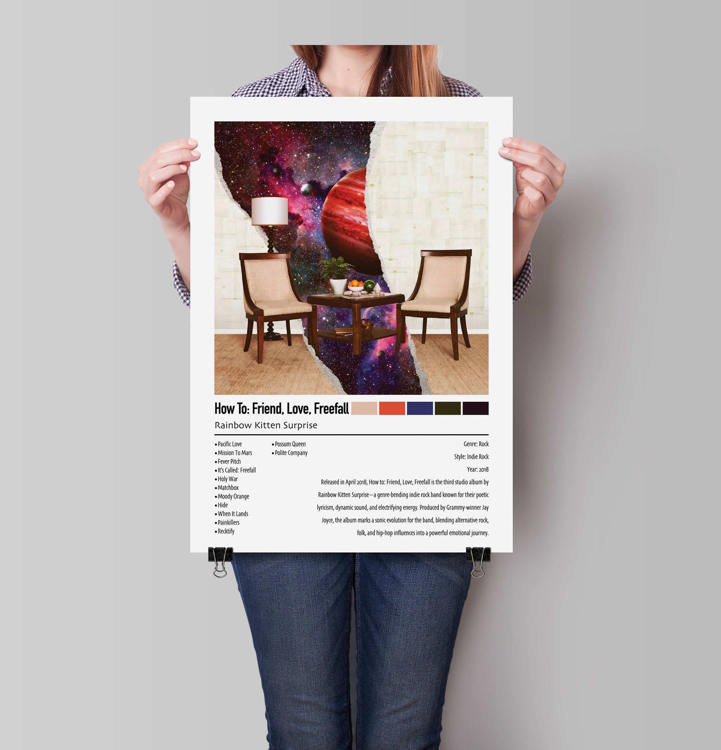 Rainbow Kitten Surprise | How To: Friend, Love, Freefall | Custom Album Cover Poster Print