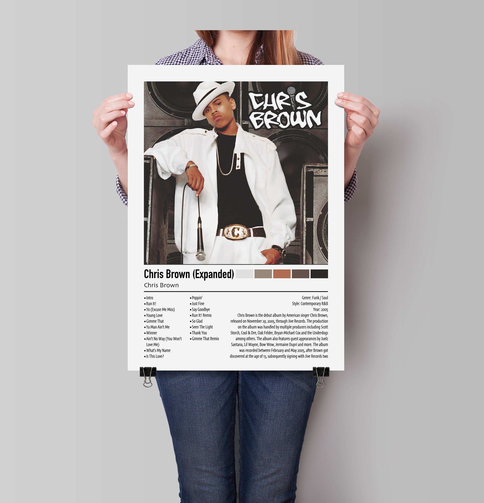 Chris Brown | Chris Brown (Expanded) | Custom Album Cover Poster Print