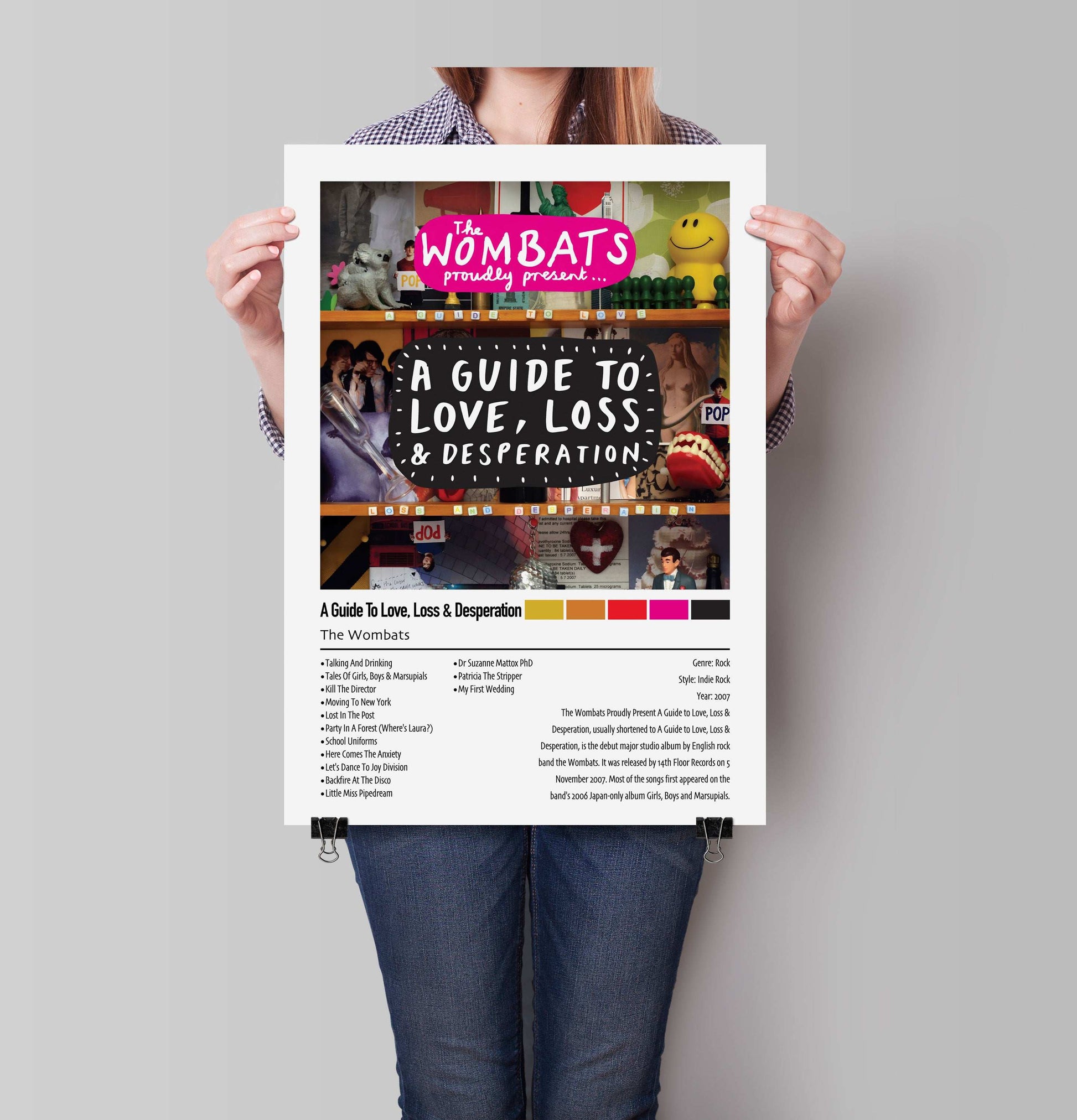 Wombats | A Guide To Love, Loss and Desperation | Custom Album Cover Poster Print