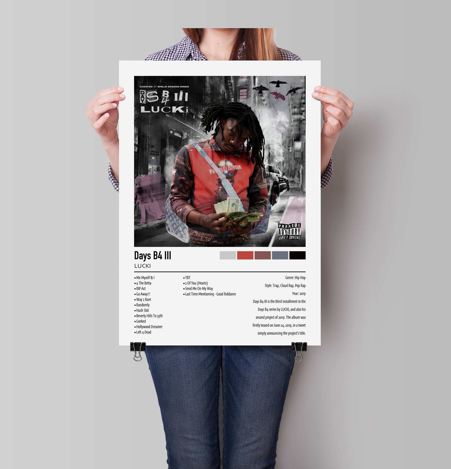 LUCKI | Days B4 Ill | Custom Album Cover Poster Print