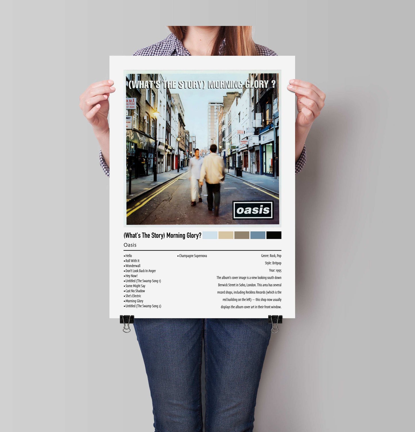Oasis | (What's The Story) Morning Glory | Custom Album Cover Poster Print