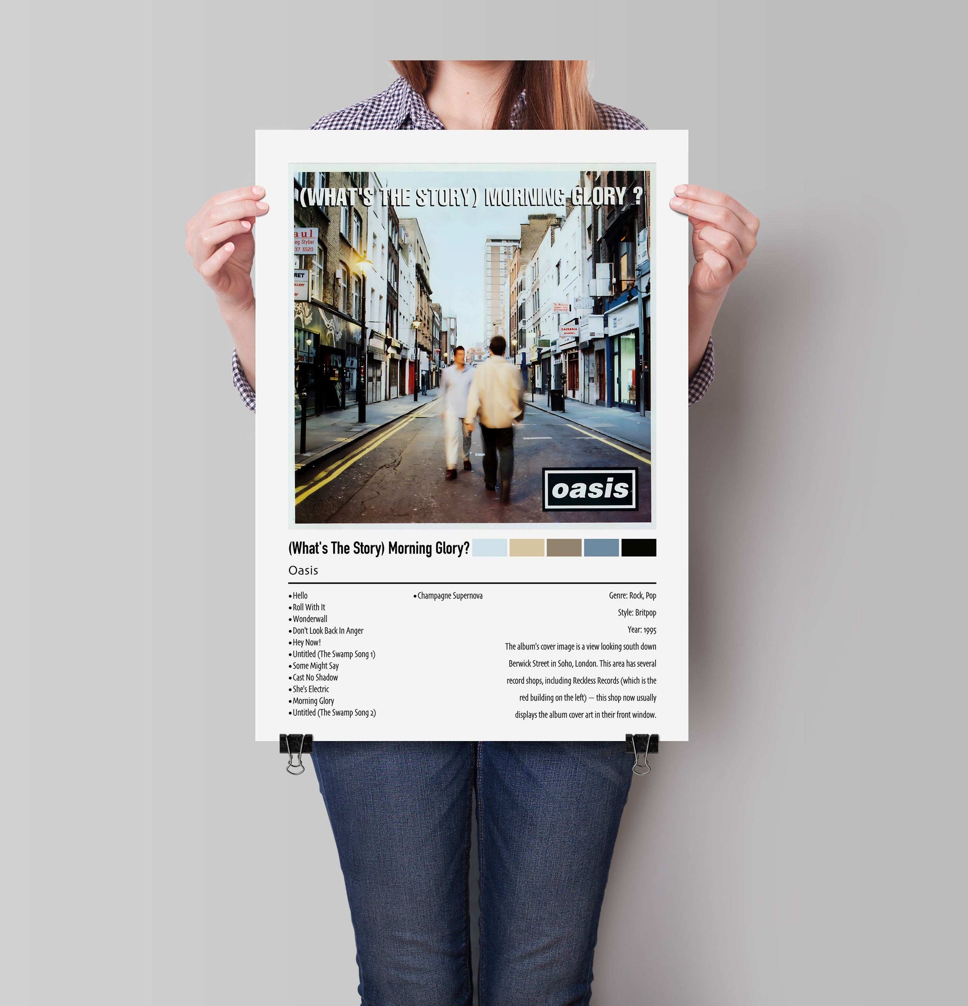 Oasis | (What's The Story) Morning Glory | Custom Album Cover Poster Print