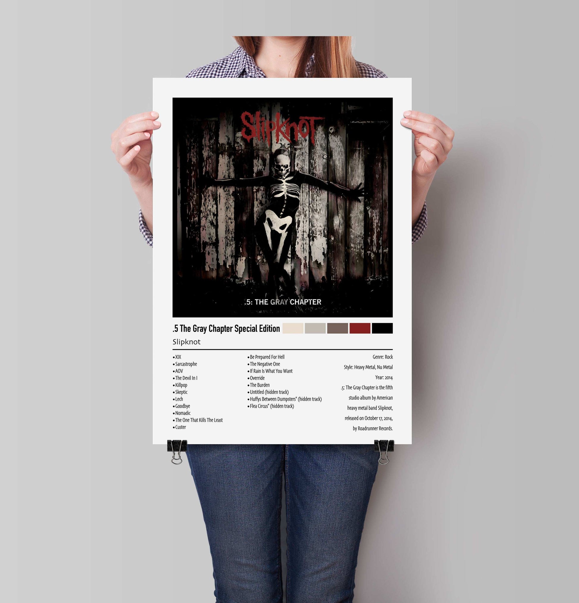 Slipknot | .5 The Gray Chapter Special Edition | Custom Album Cover Poster Print