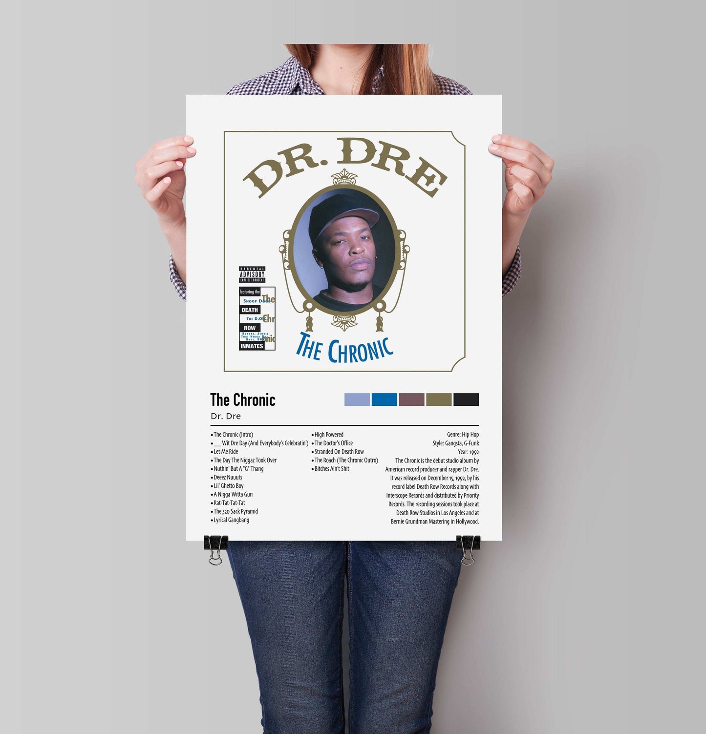 Dr. Dre | The Chronic | Custom Album Cover Poster Print