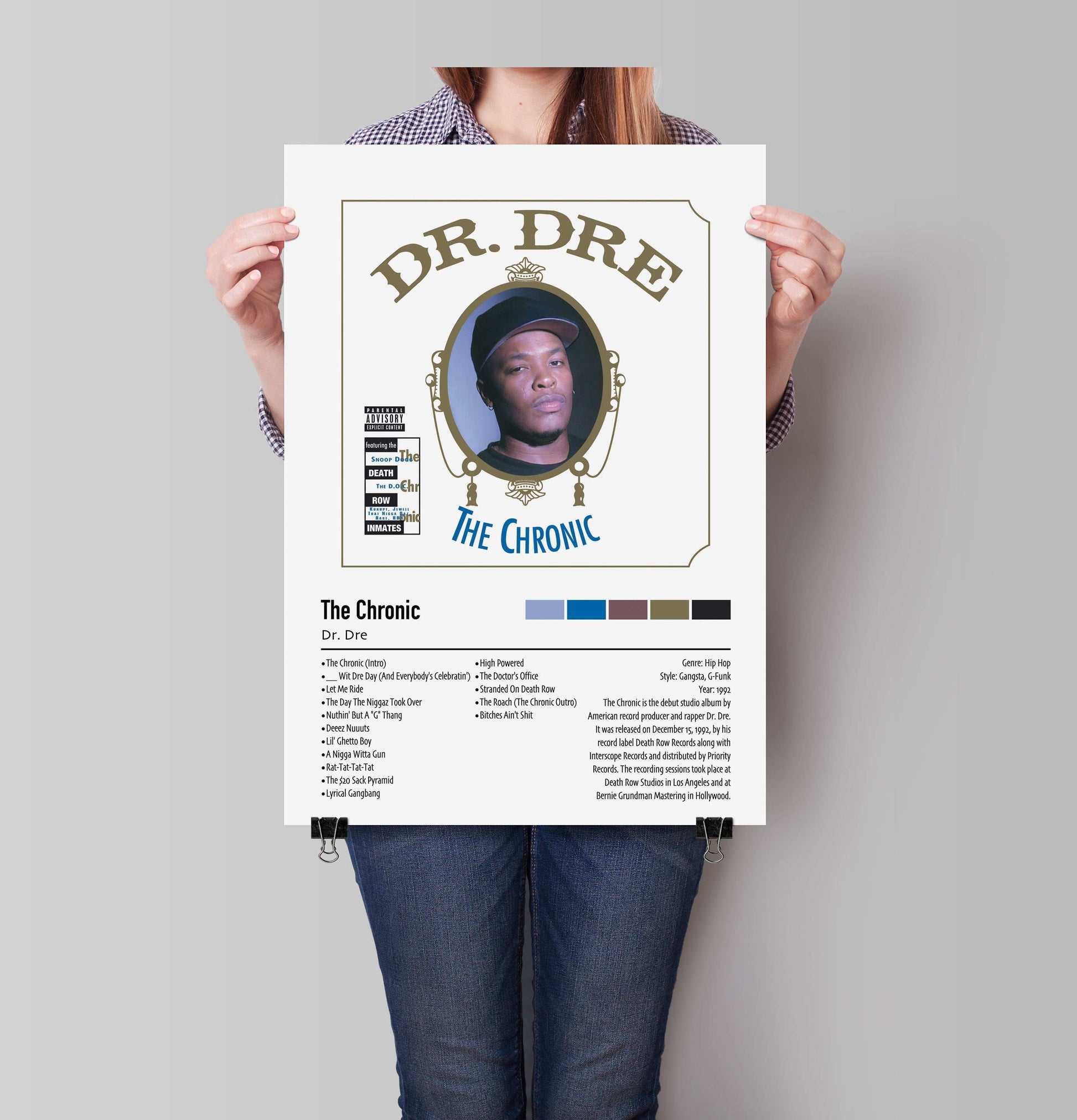 Dr. Dre | The Chronic | Custom Album Cover Poster Print