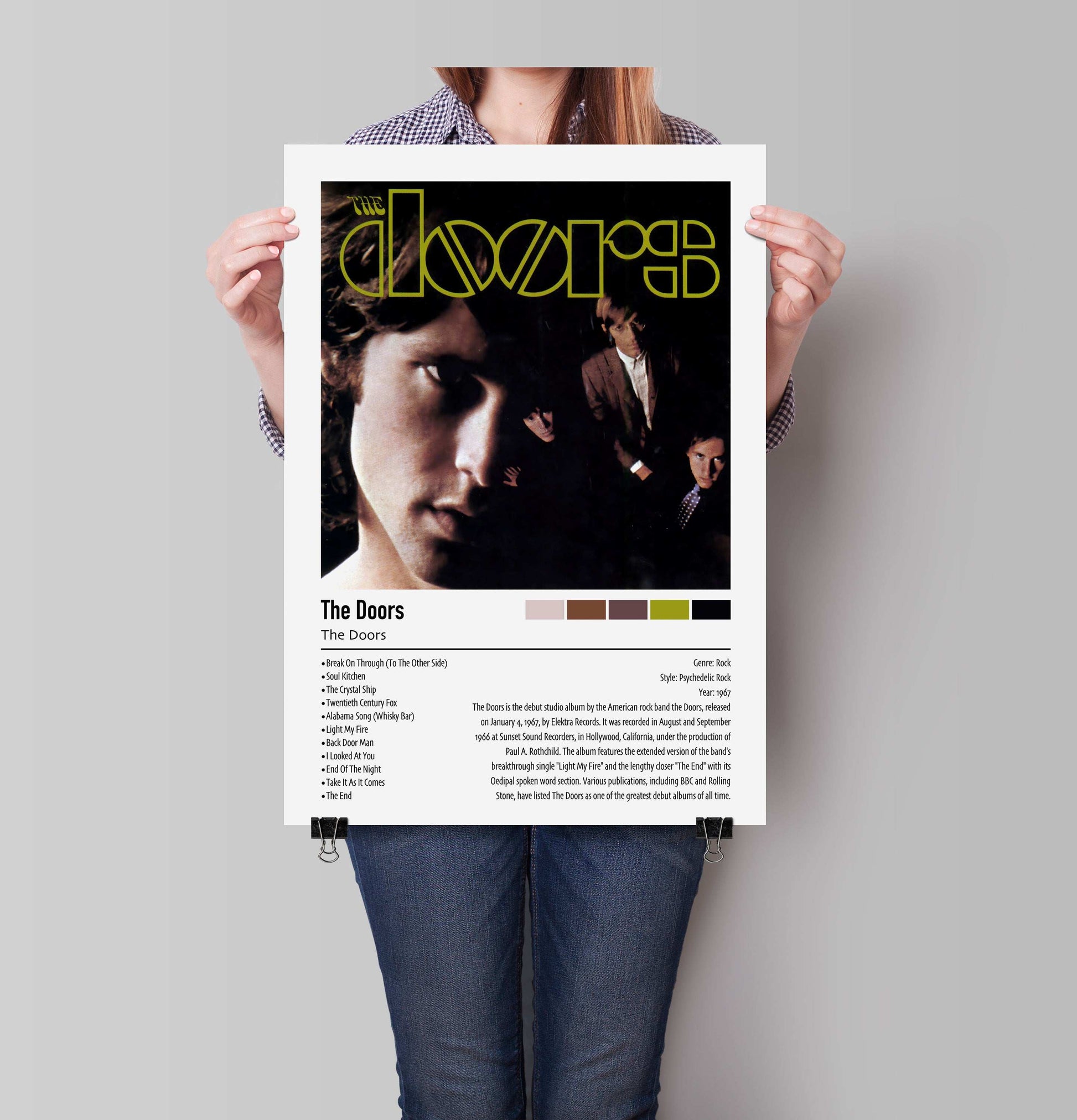 The Doors | The Doors | Custom Album Cover Poster Print