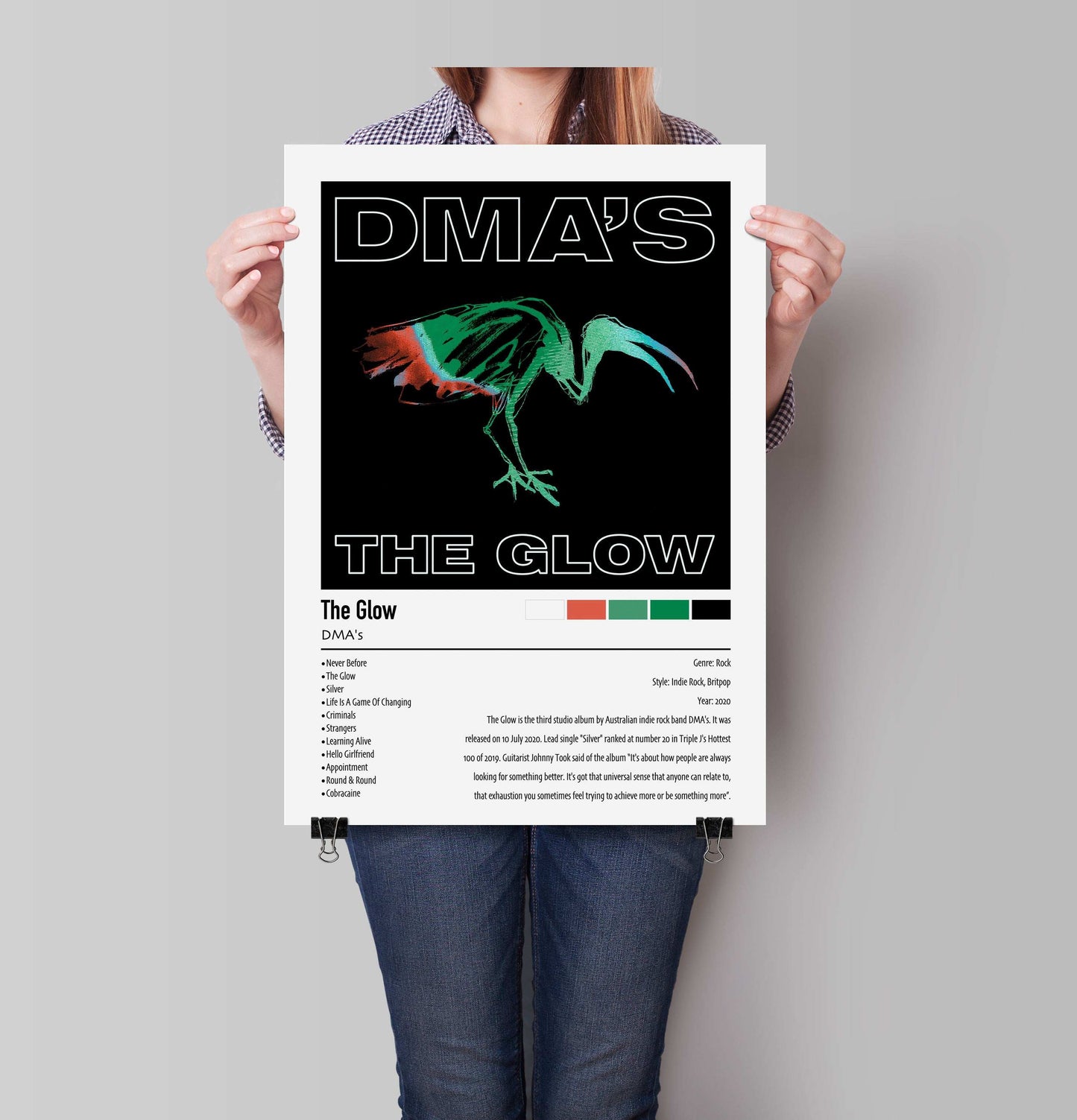 DMA's | The Glow | Custom Album Cover Poster Print