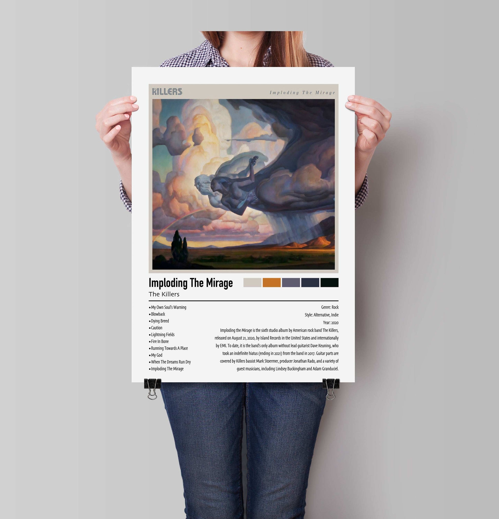 The Killers | Imploding The Mirage | Custom Album Cover Poster Print