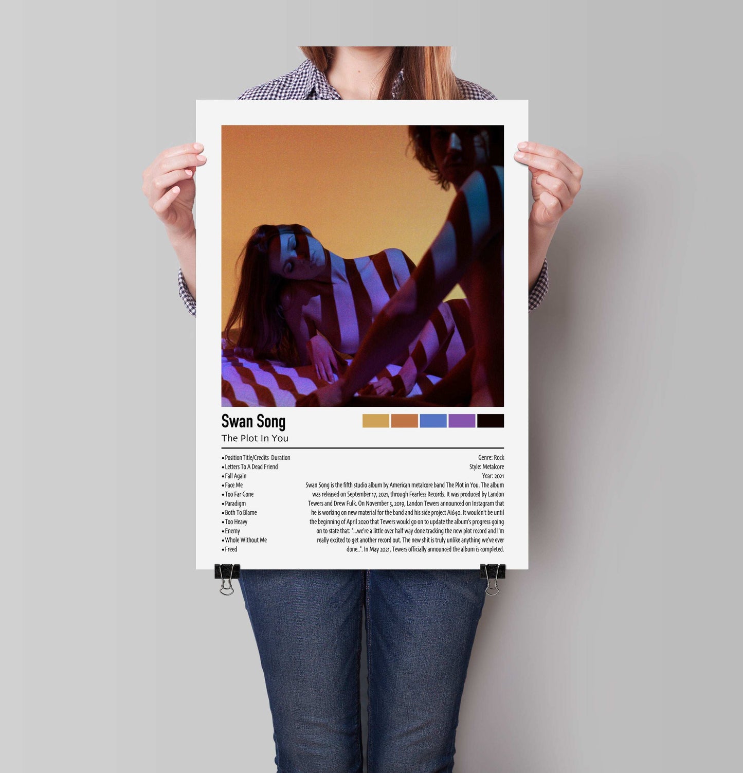 The Plot In You | Swan Song | Custom Album Cover Poster Print