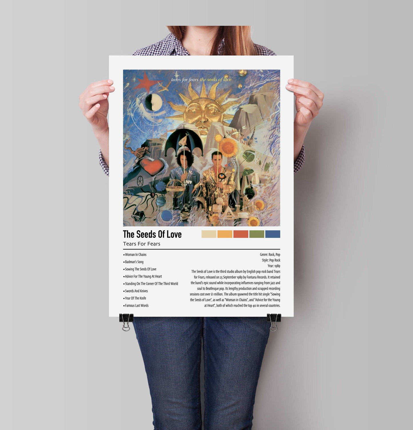 Tears For Fears | The Seeds Of Love | Custom Album Cover Poster Print