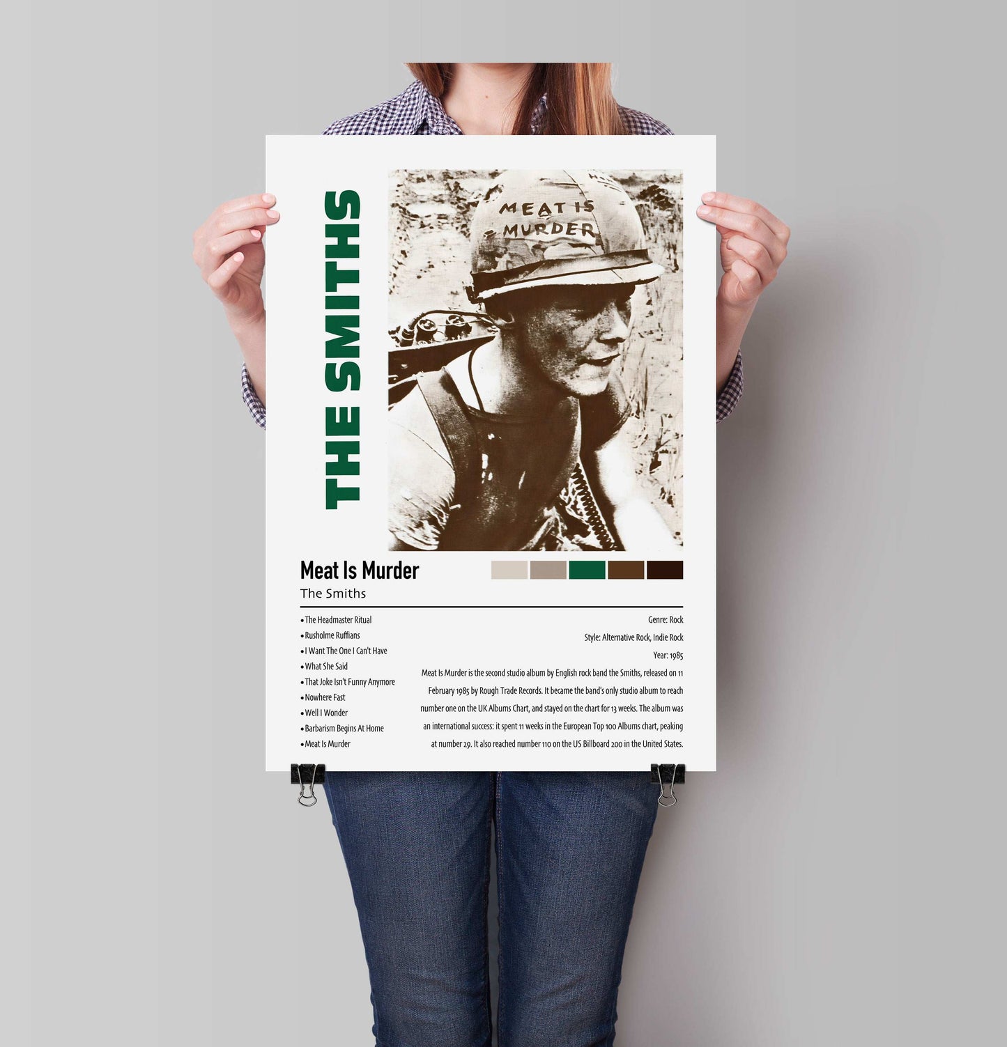 The Smiths | Meat Is Murder | Custom Album Cover Poster Print