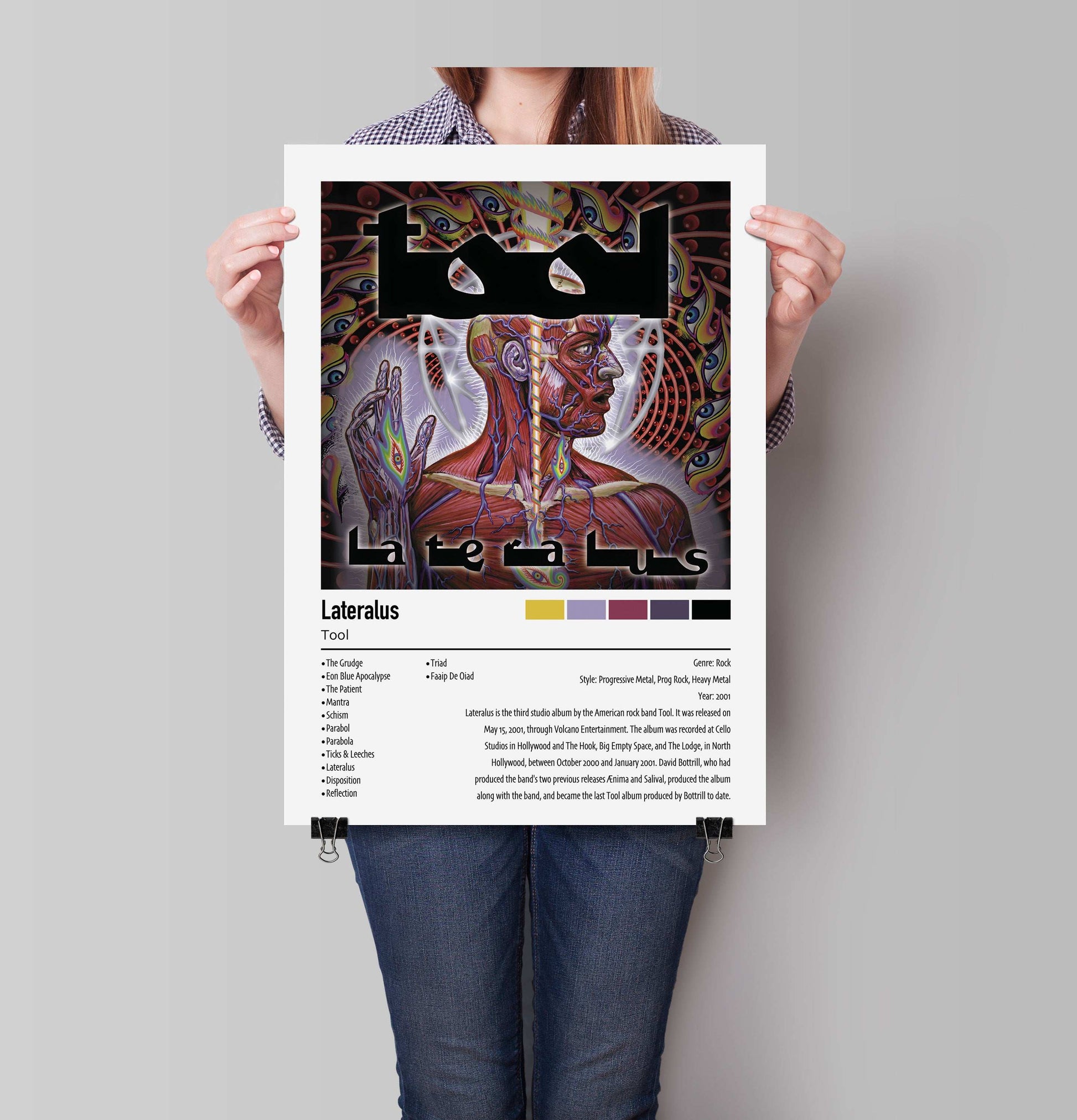 Tool | Lateralus | Custom Album Cover Poster Print