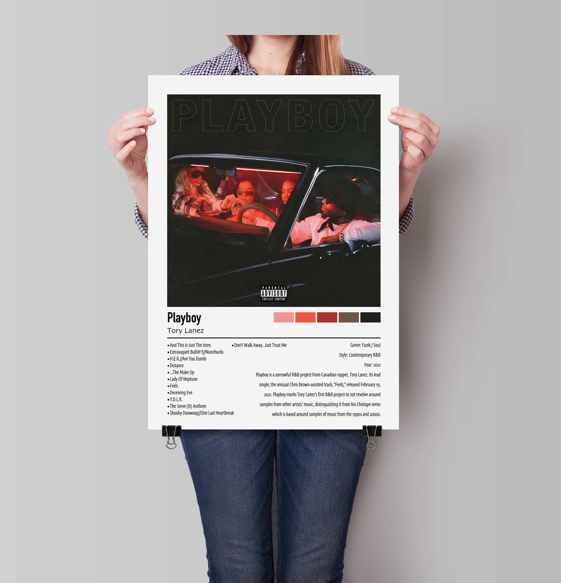 Torey Lanez | Playboy | Custom Album Cover Poster Print