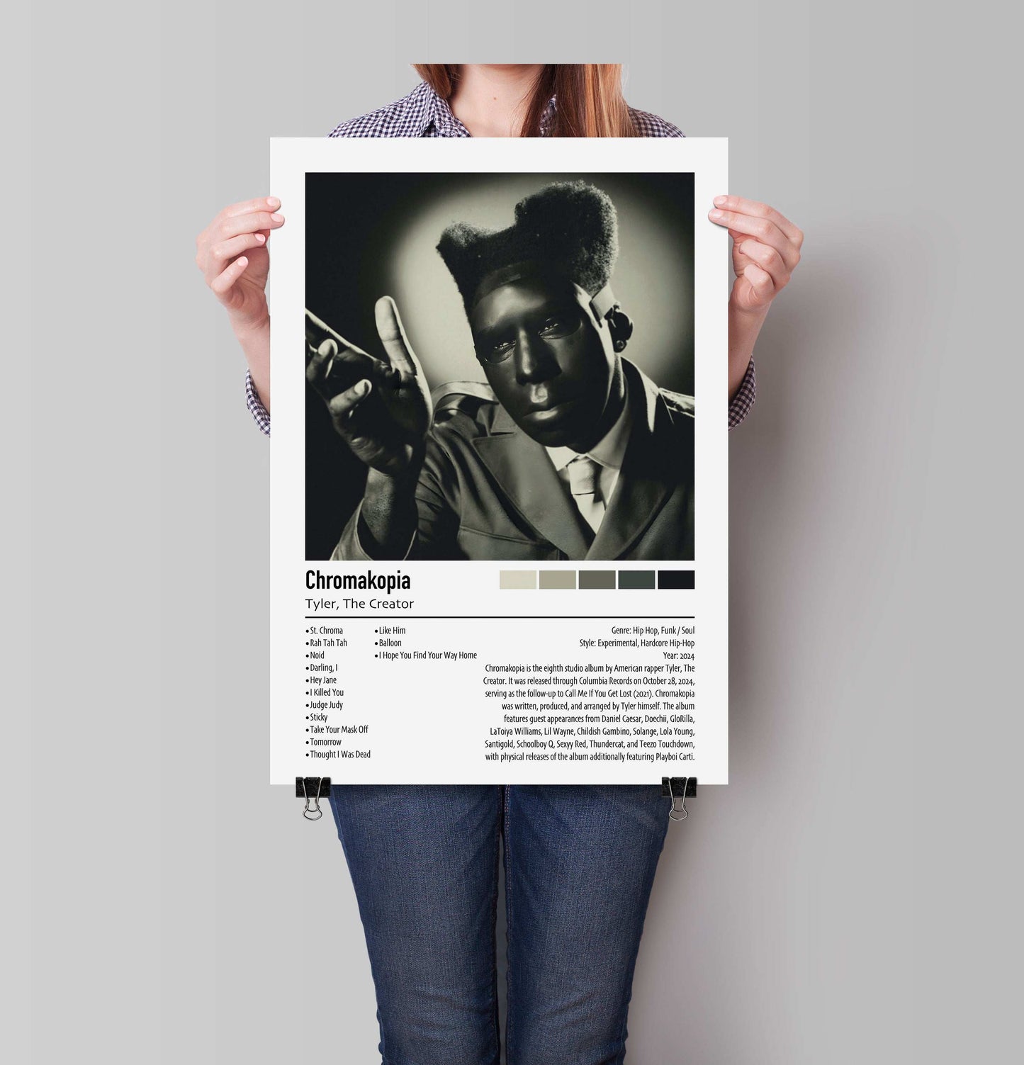 Tyler, The Creator | Chromakopia | Custom Album Cover Poster Print