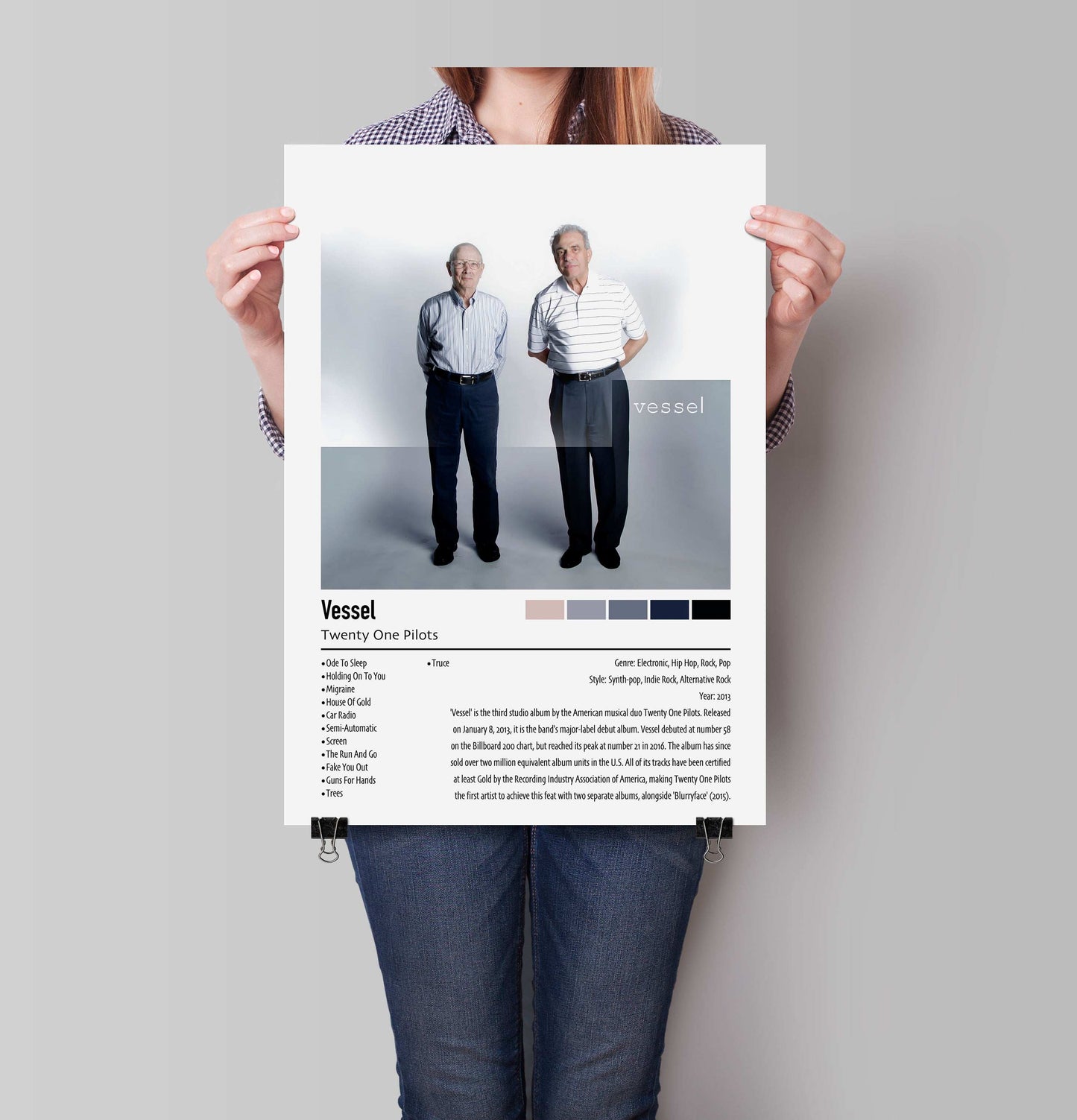 Twenty One Pilots | Vessel | Custom Album Cover Poster Print