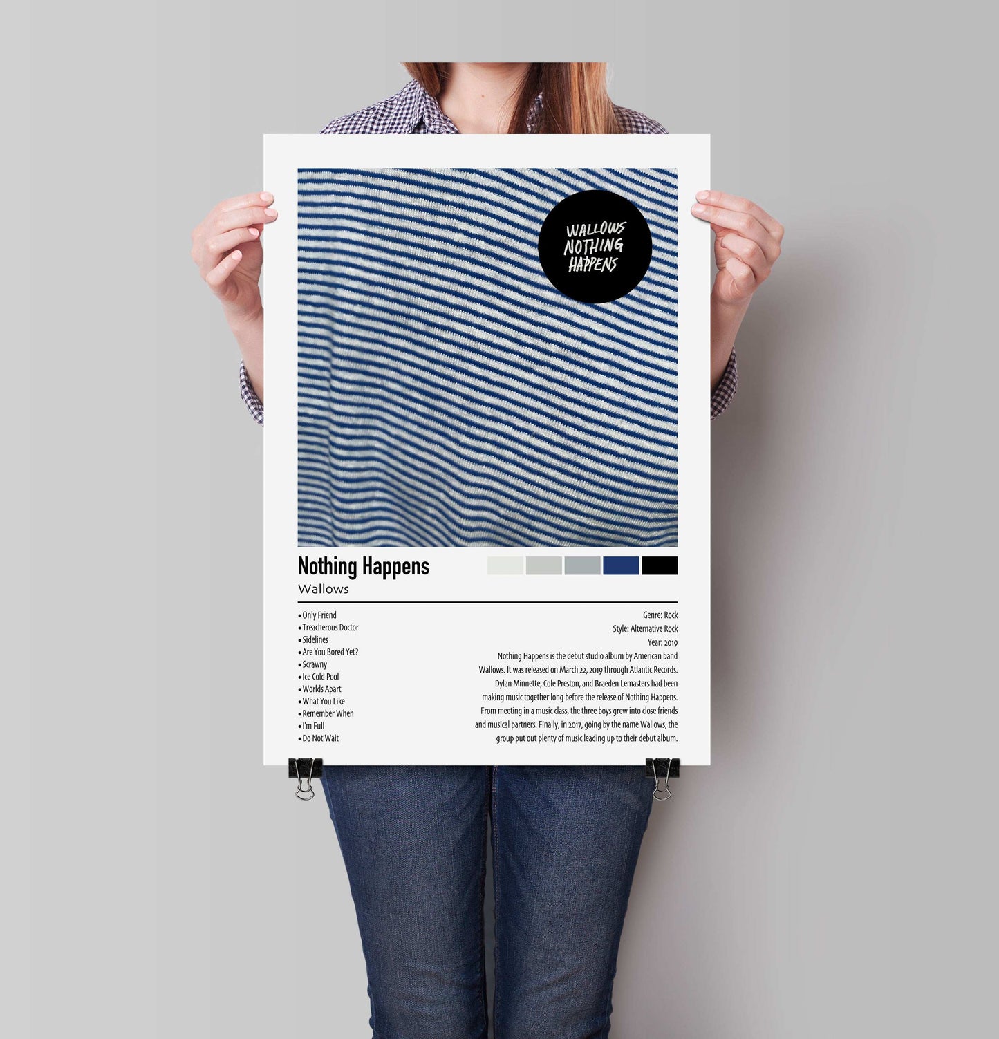 Wallows | Nothing Happens | Custom Album Cover Poster Print