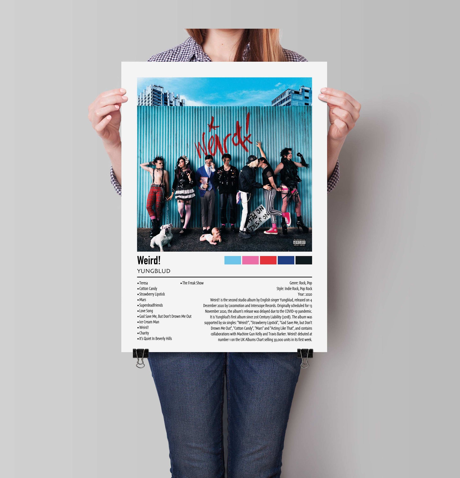 YUNGBLUD | Weird! | Custom Album Cover Poster Print