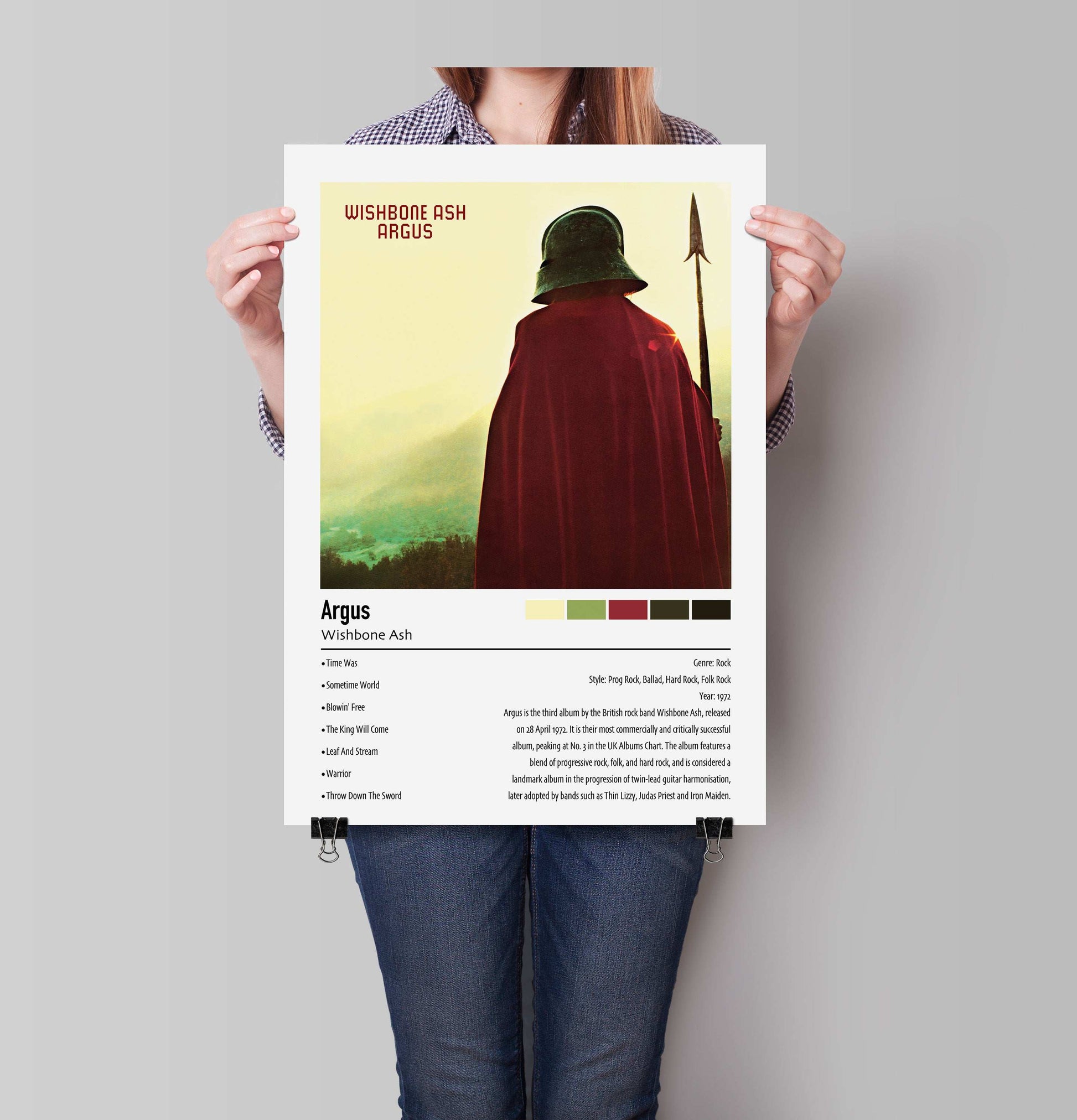 Wishbone Ash | Argus | Custom Album Cover Poster Print