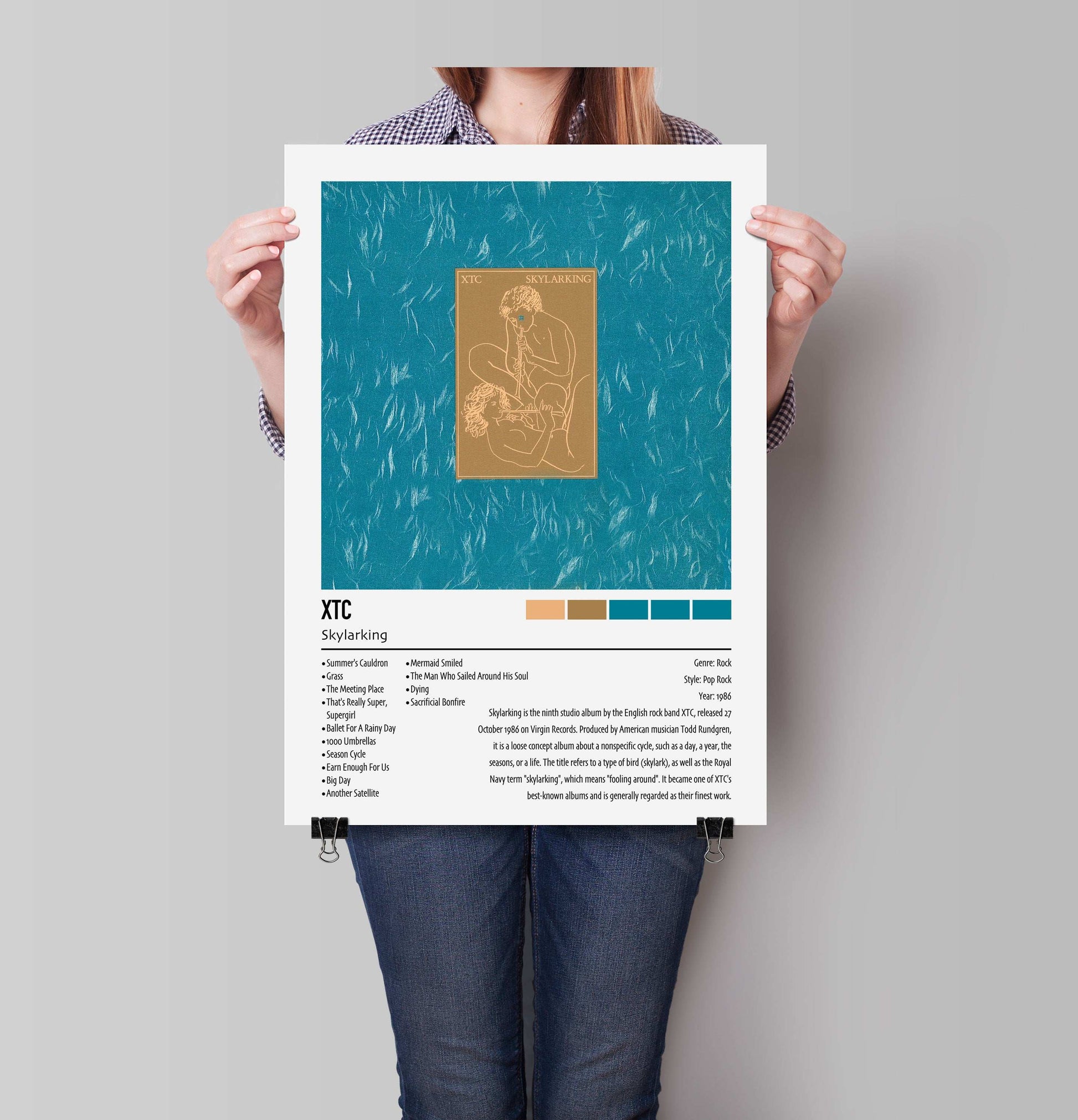 Skylarking | XTC | Custom Album Cover Poster Print