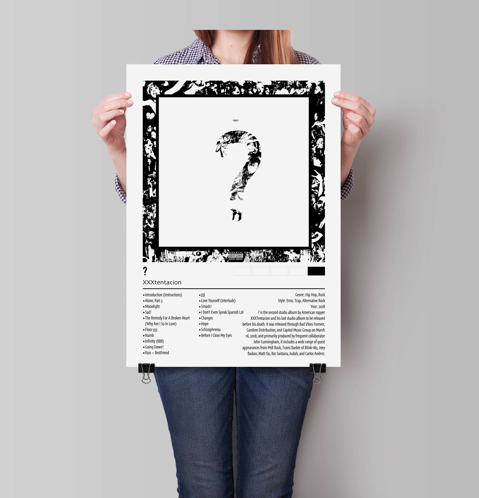 XXXtentacion | ? | Custom Album Cover Poster Print