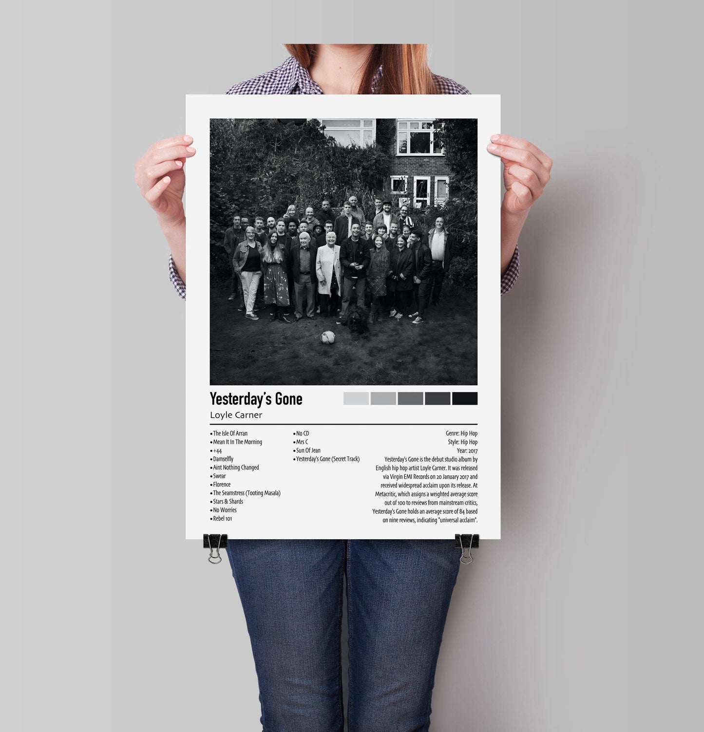 Loyle Carner | Yesterday's Gone | Custom Album Cover Poster Print