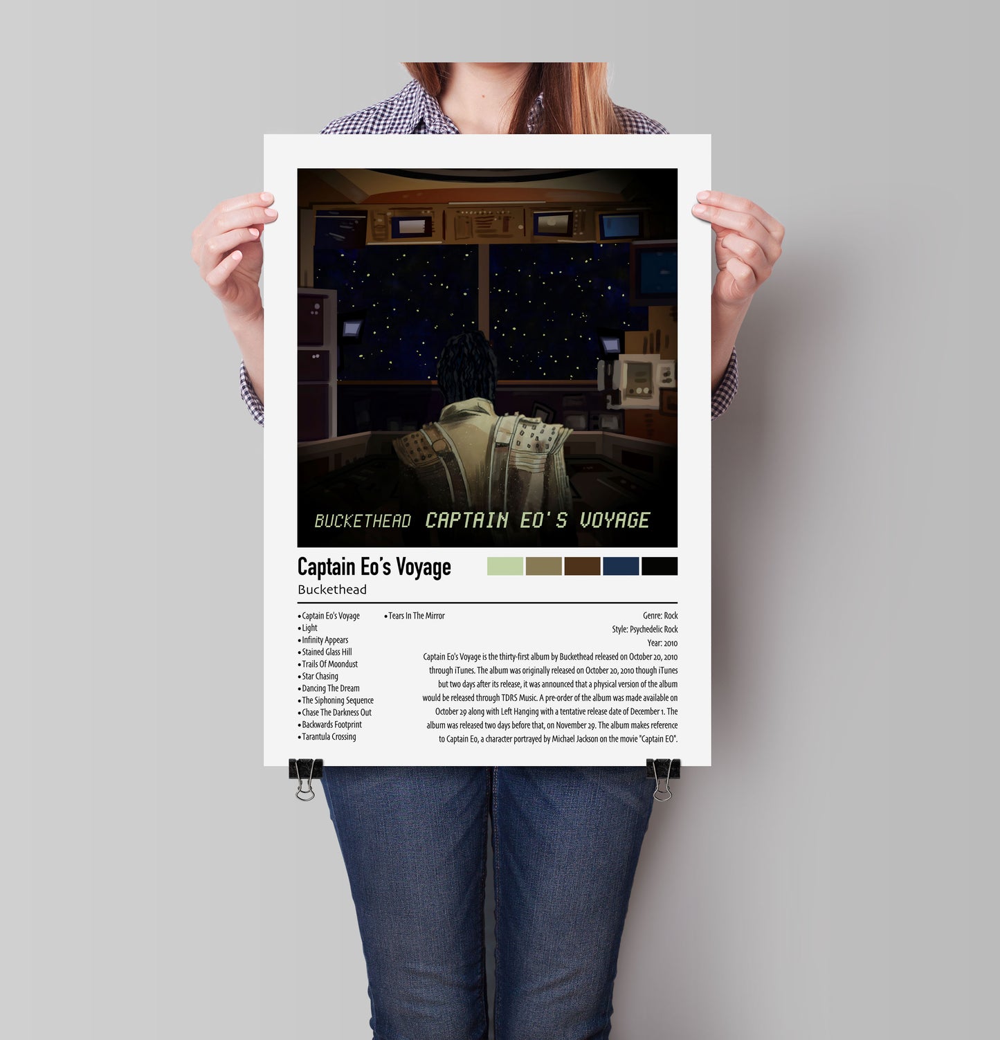 Buckethead | Captain Eo's Voyage | Custom Album Cover Poster Print