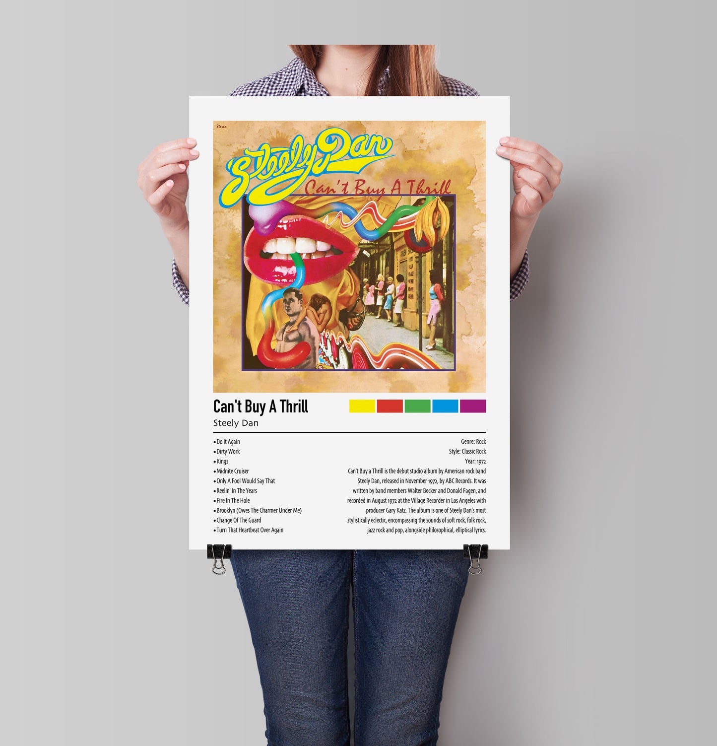 Steely Dan | Can't Buy A Thrill | Custom Album Cover Poster Print