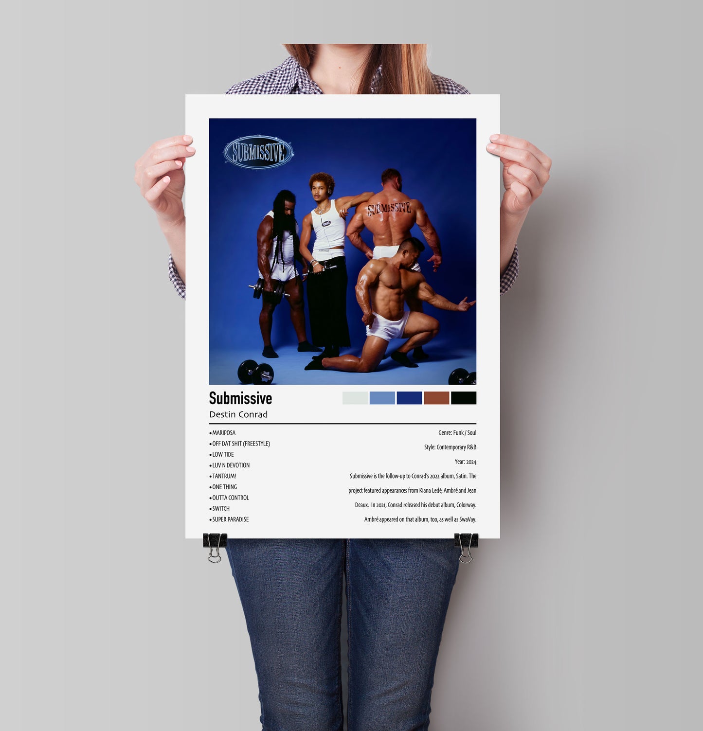 Destin Conrad | Submissive | Custom Album Cover Poster Print