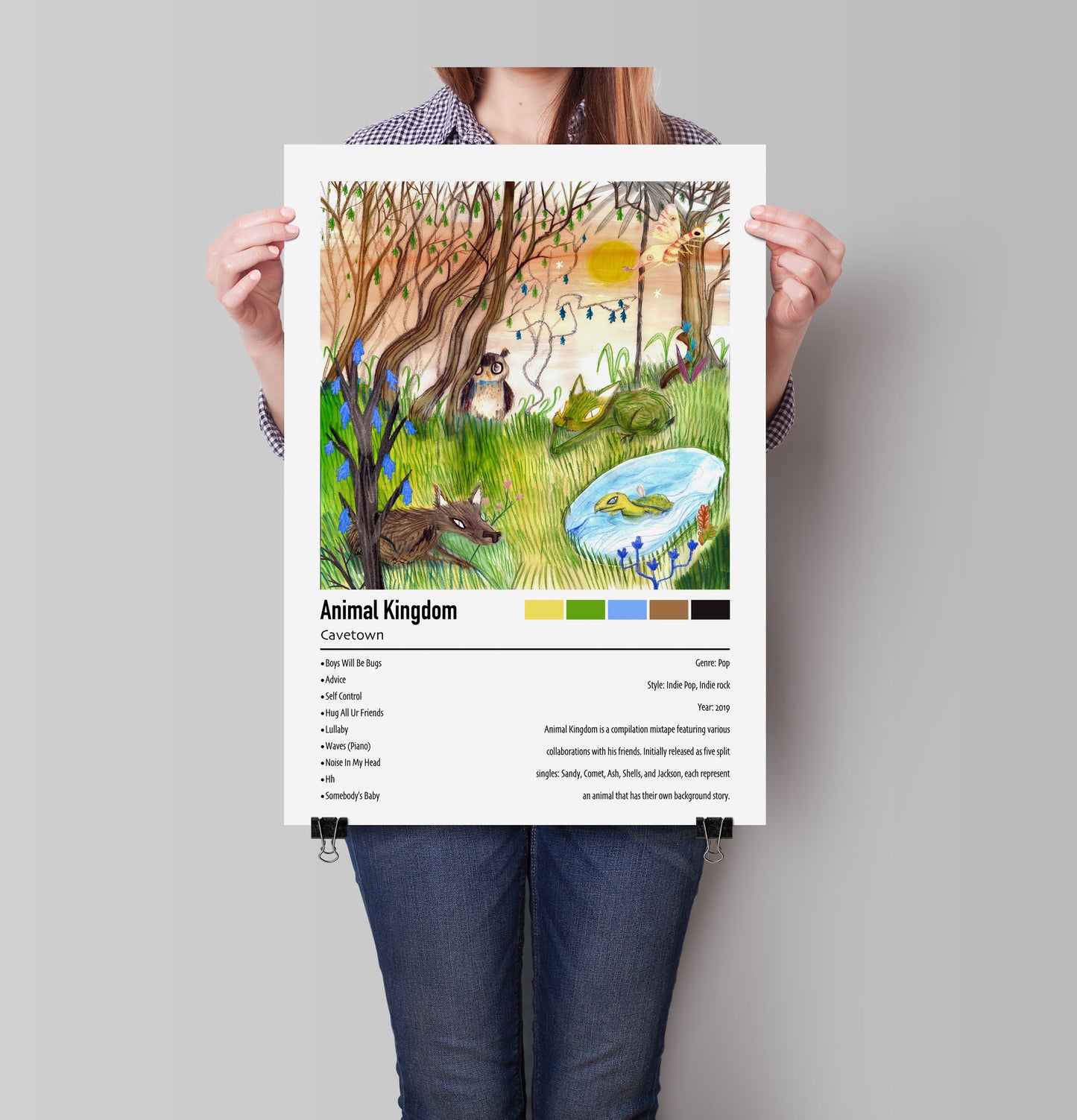 Cavetown | Animal Kingdom | Custom Album Cover Poster Print