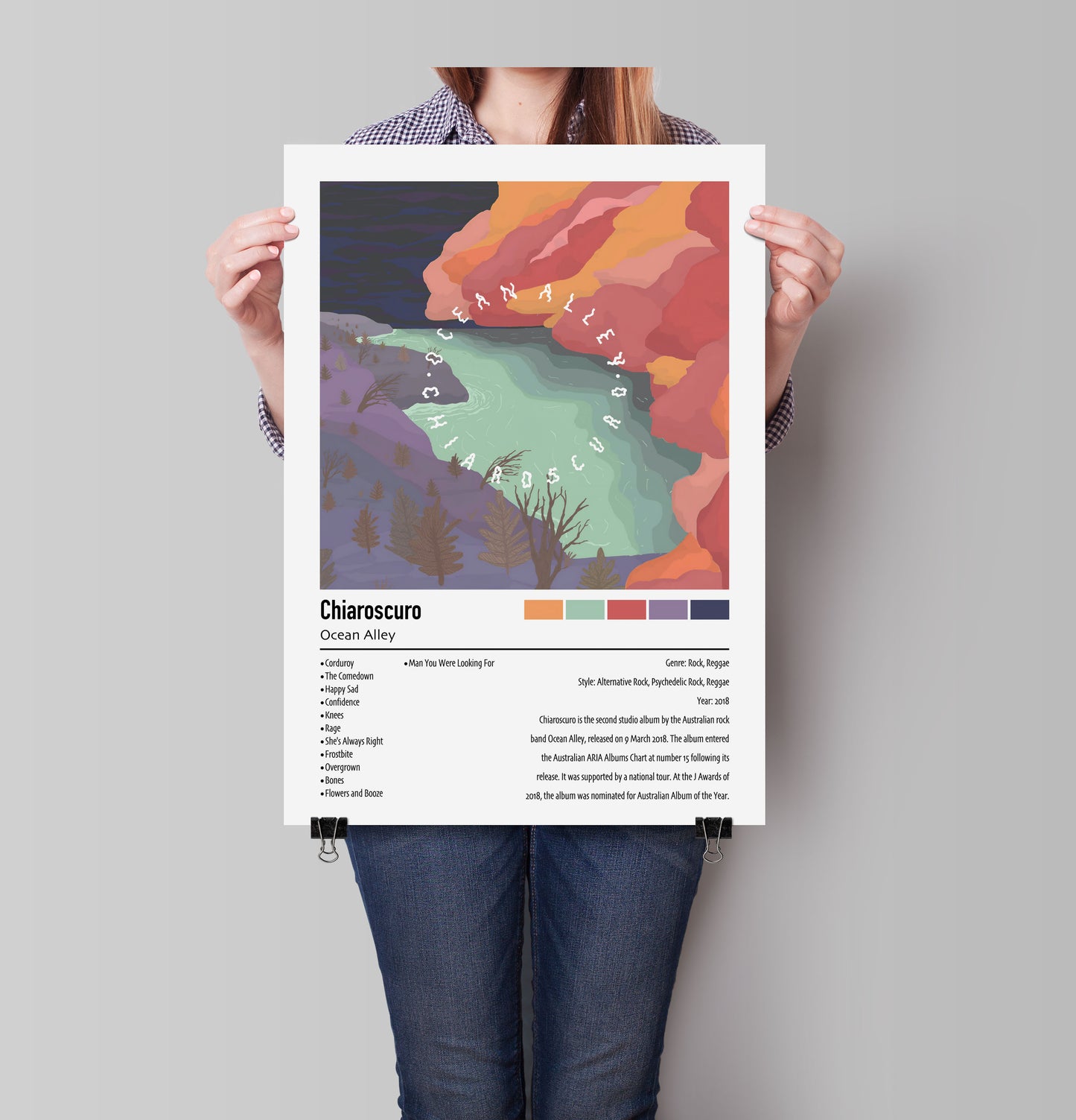 Ocean Alley | Chiaroscuro | Custom Album Cover Poster Print
