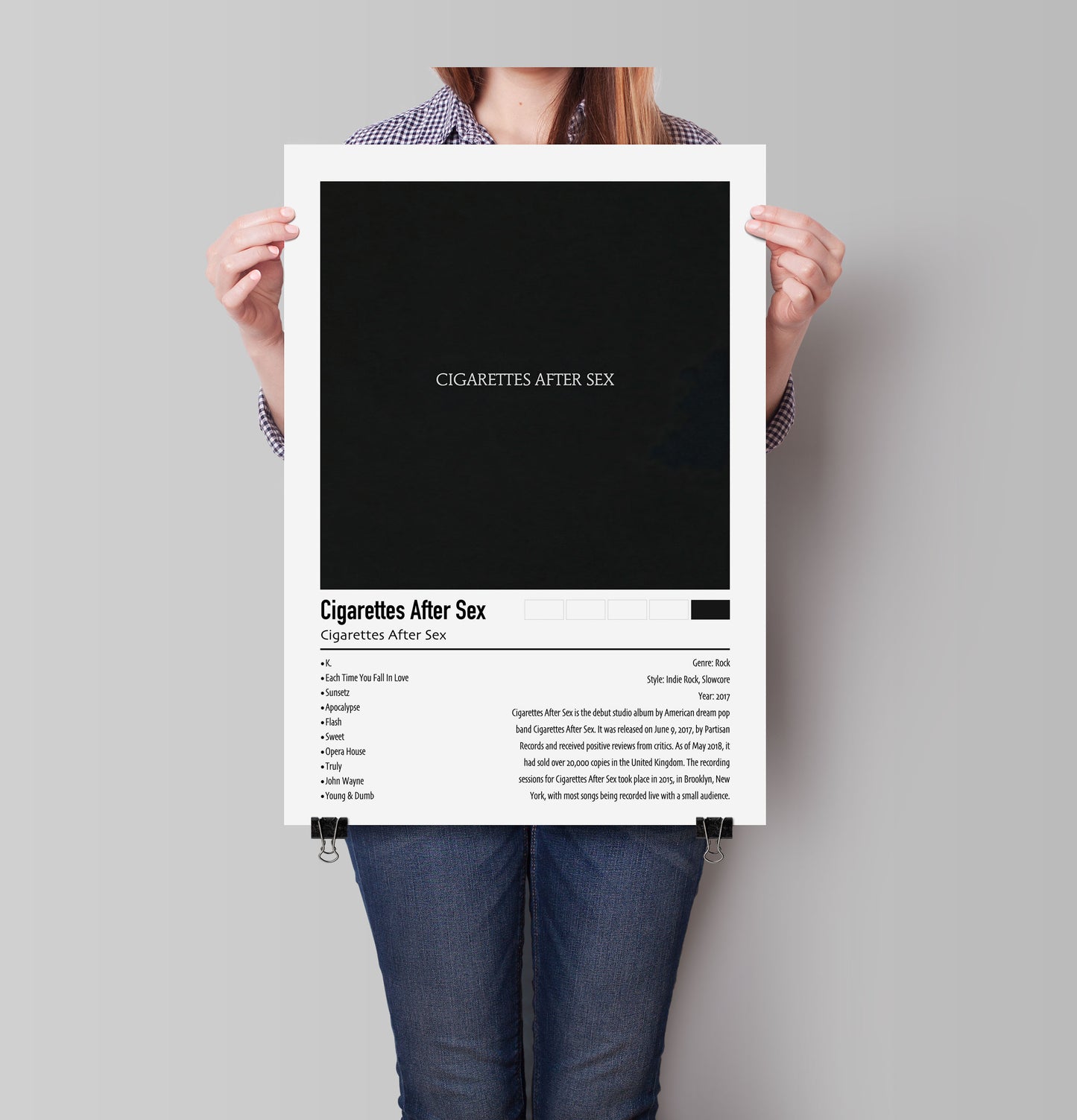 Cigarettes After Sex | Cigarettes After Sex | Custom Album Cover Poster Print