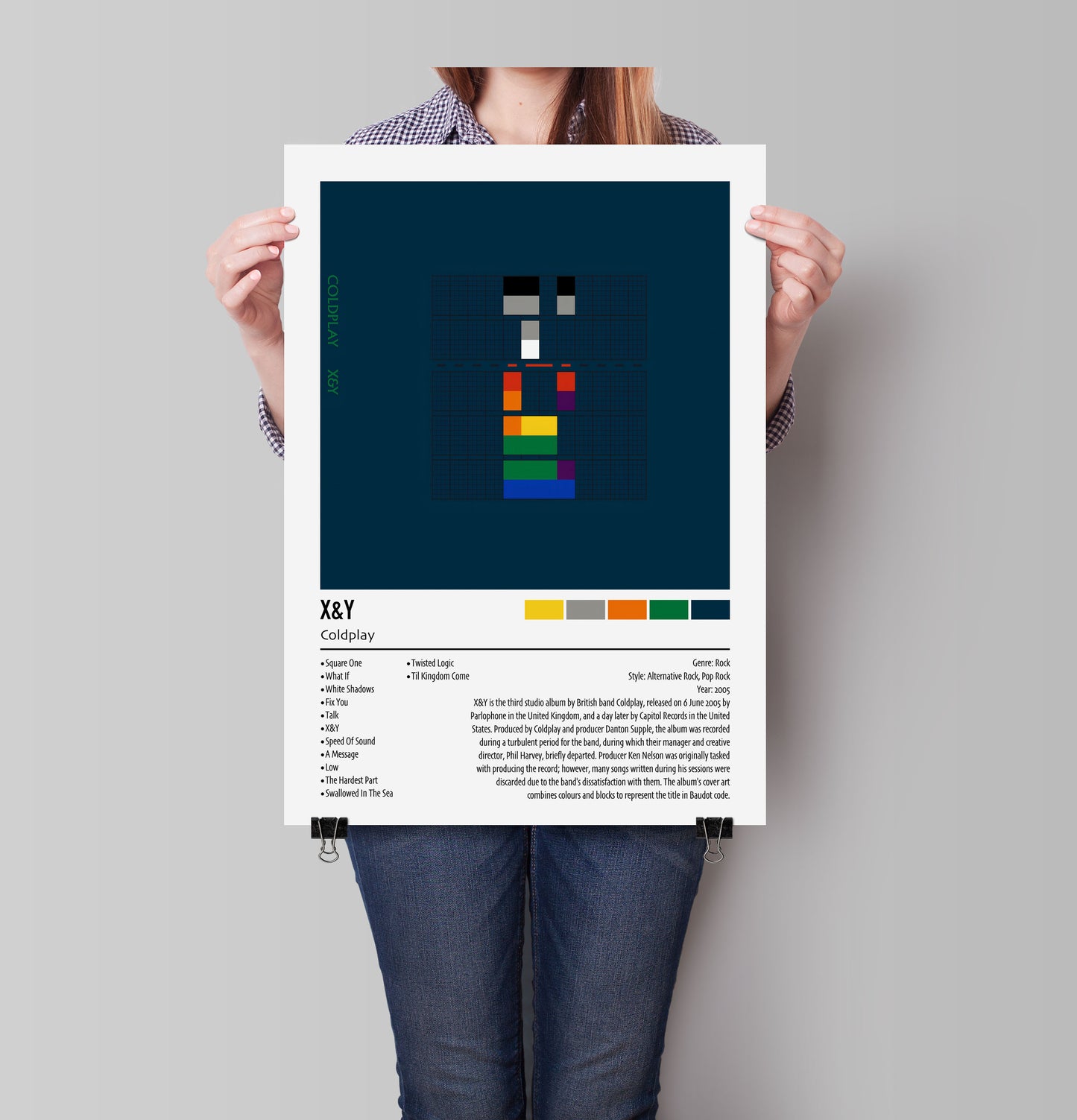 Coldplay | X&Y | Custom Album Cover Poster Print