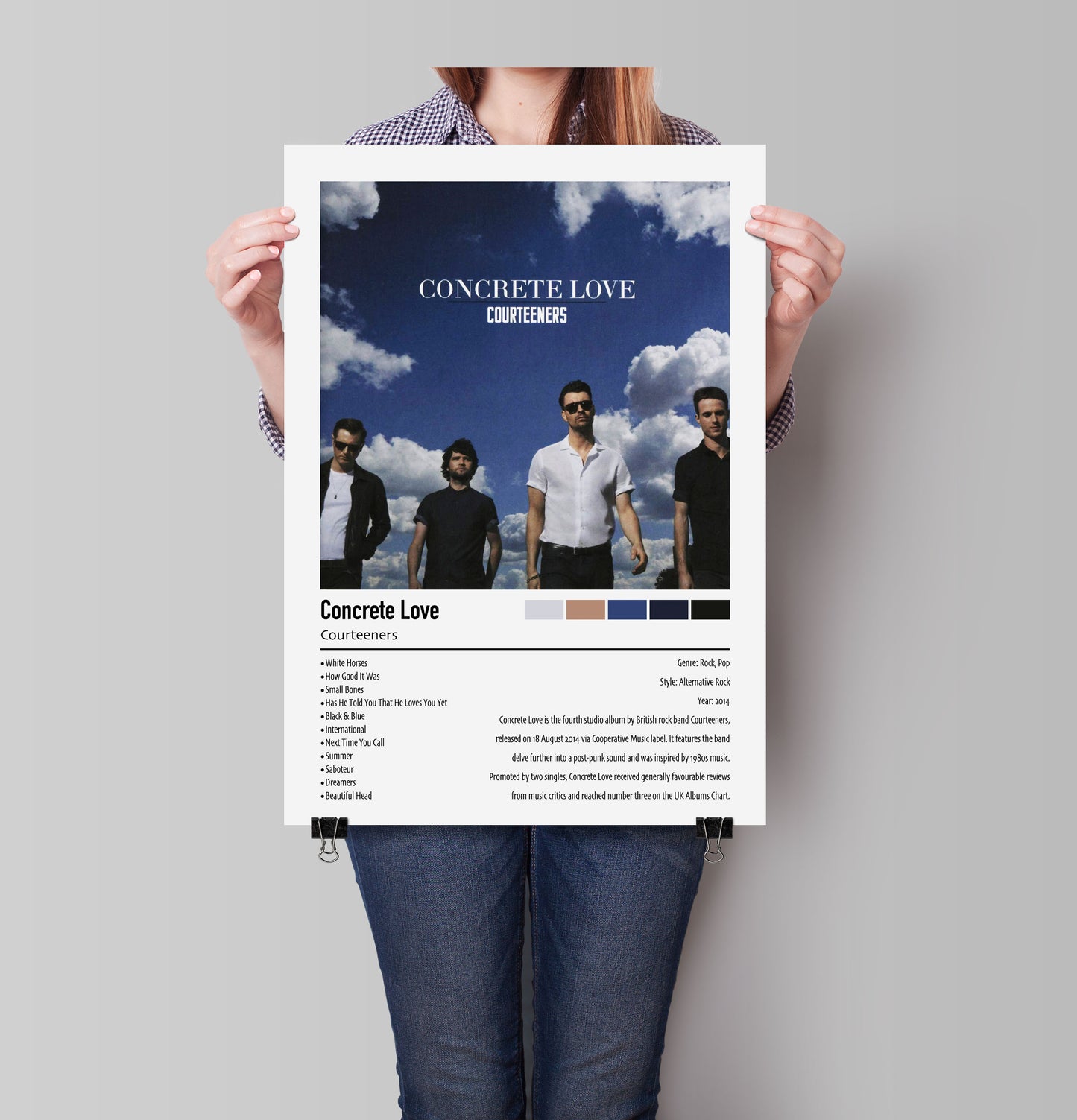 Courteeners | Concrete Love | Custom Album Cover Poster Print