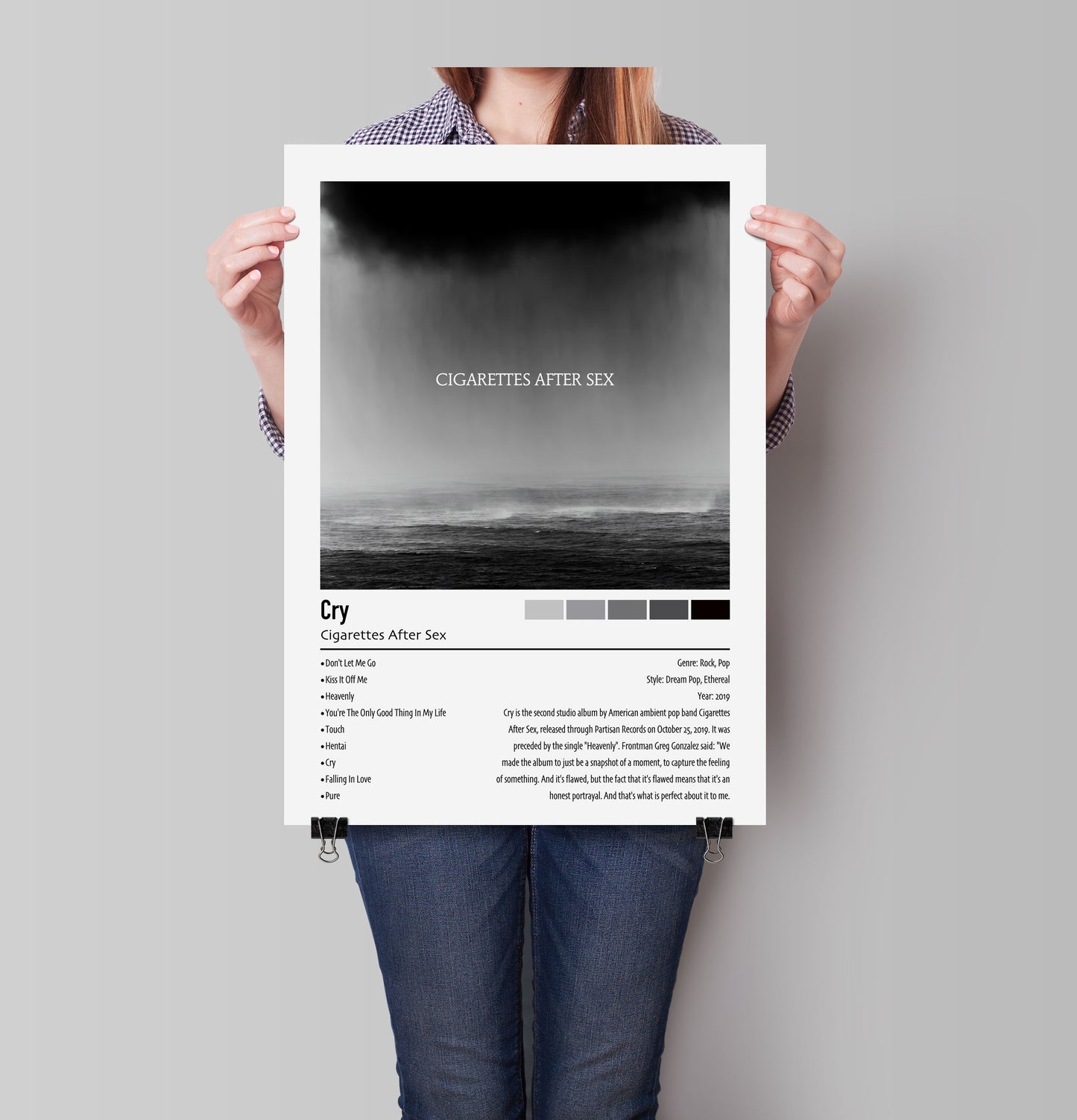 Cigarettes After Sex | Cry | Custom Album Cover Poster Print