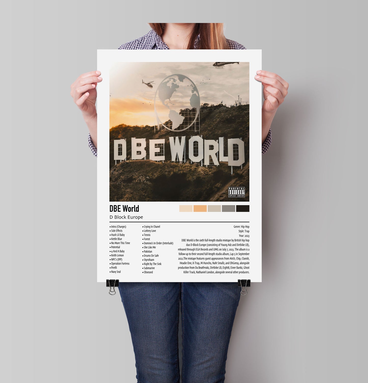 D Block Europe | DBE World | Custom Album Cover Poster Print