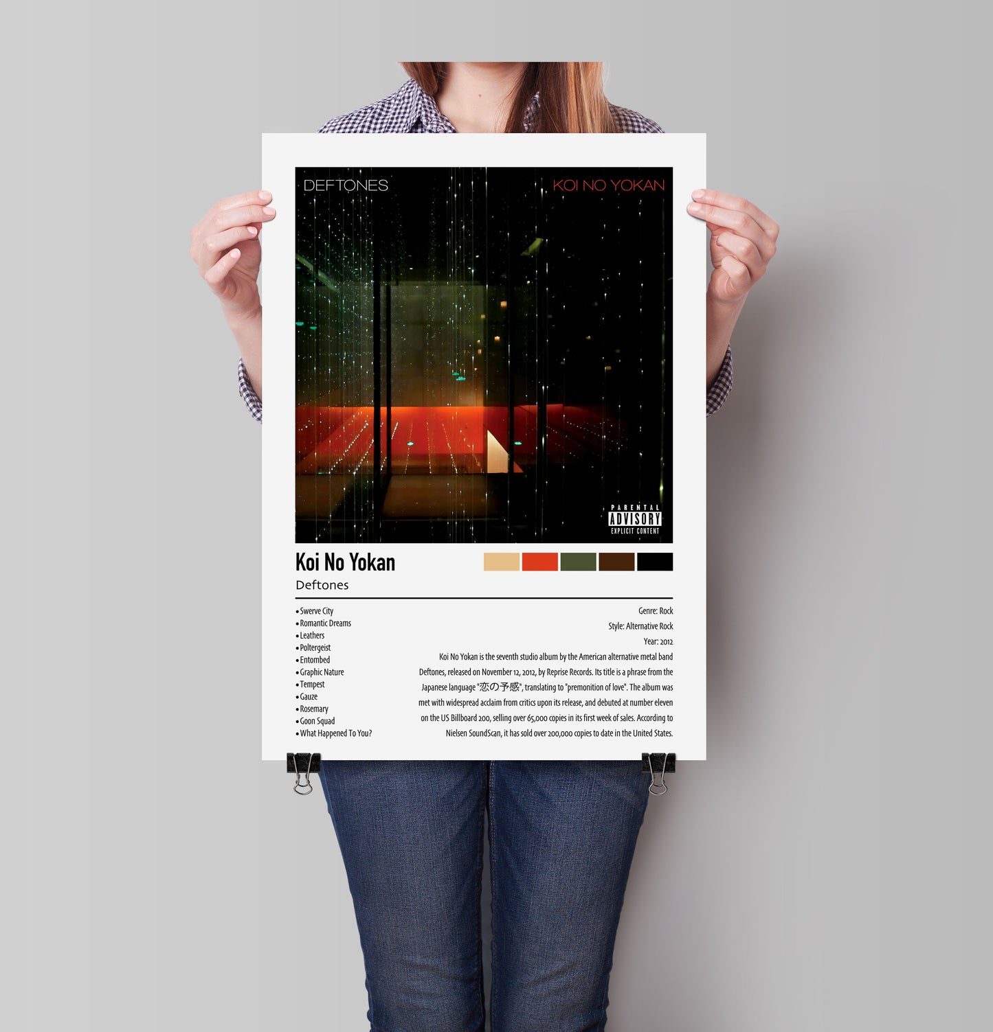 Deftones | Koi No Yokan | Custom Album Cover Poster Print