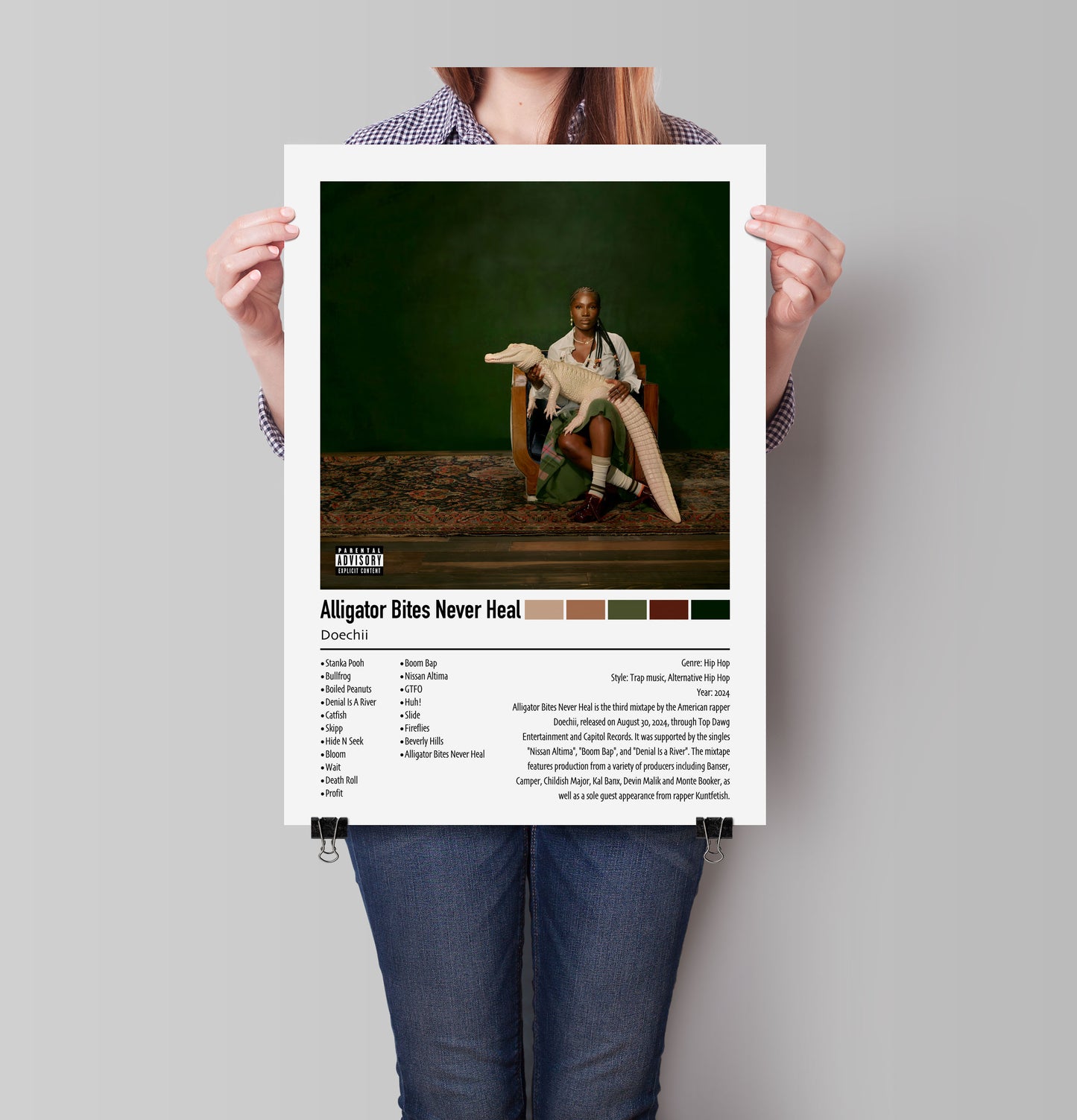 Doechii | Alligator Bites Never Heal | Custom Album Cover Poster Print