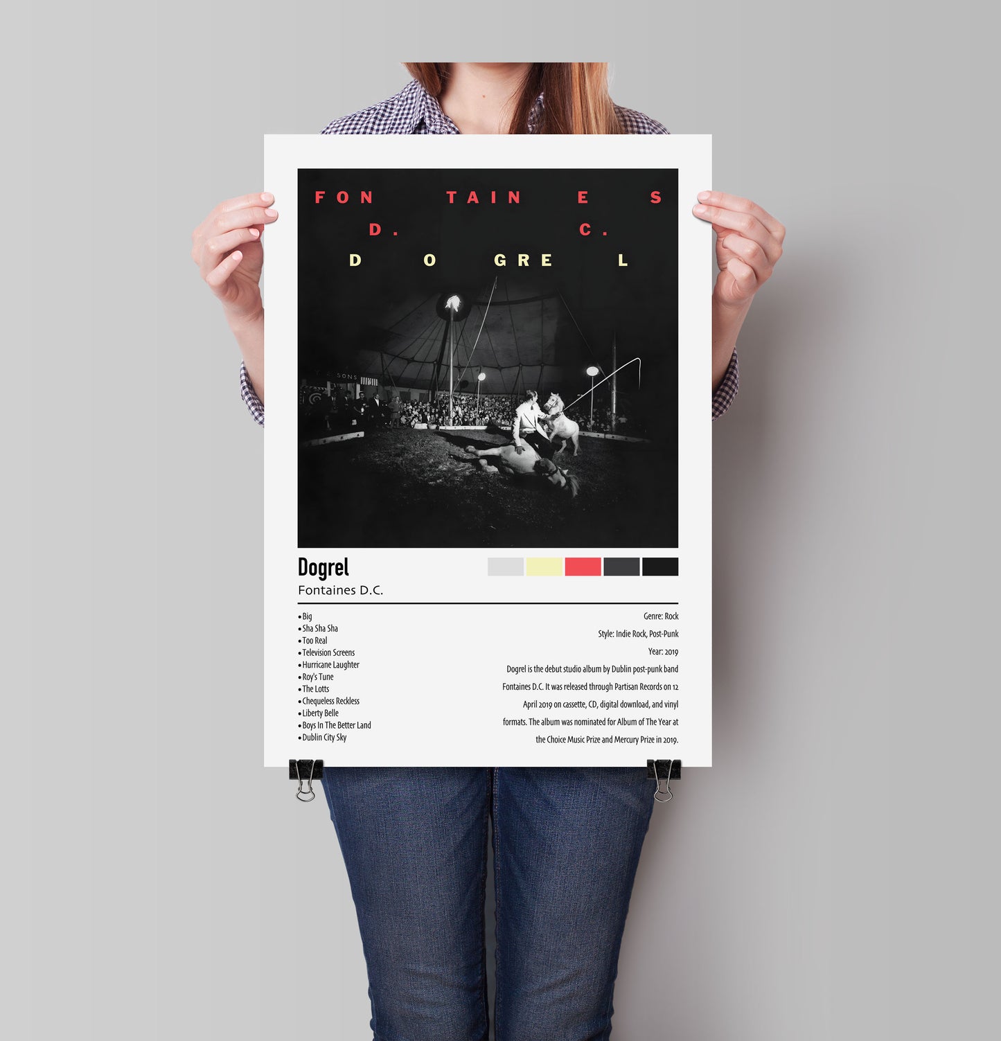 Fontaines D.C. | Dogrel | Custom Album Cover Poster Print