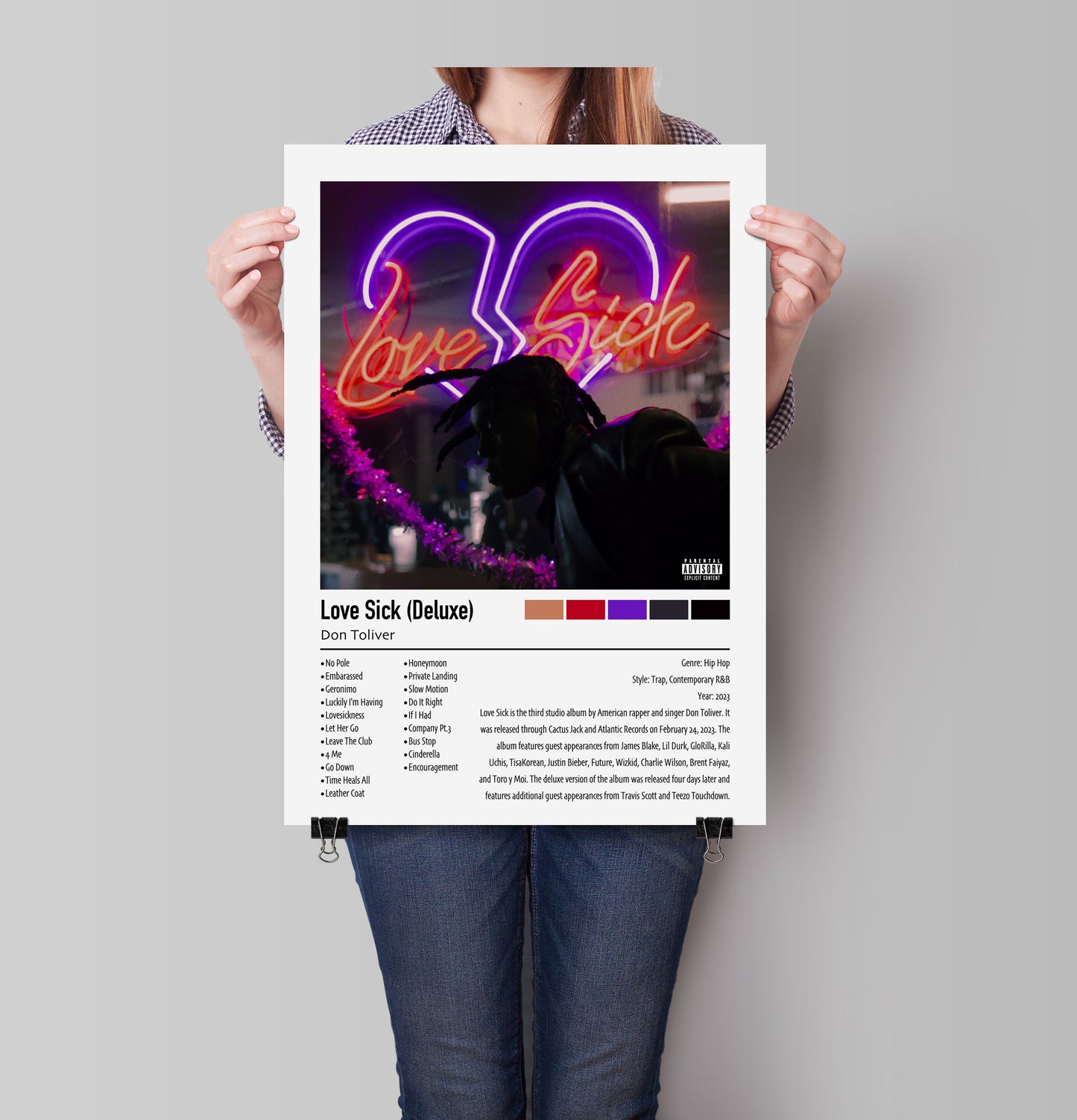 Don Toliver | Love Sick (Deluxe)| Custom Album Cover Poster Print