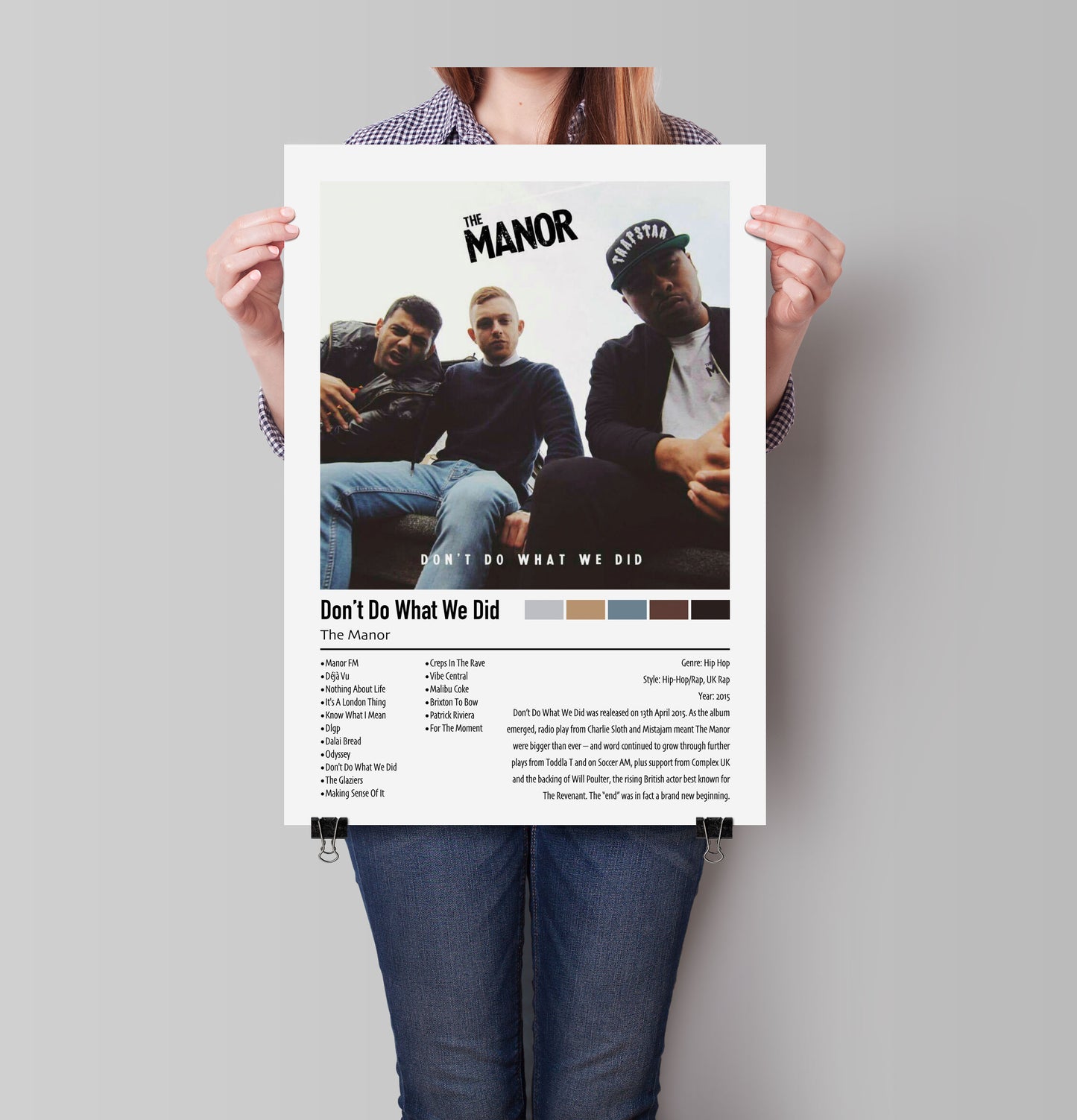 The Manor | Don't Do What We Did | Custom Album Cover Poster Print