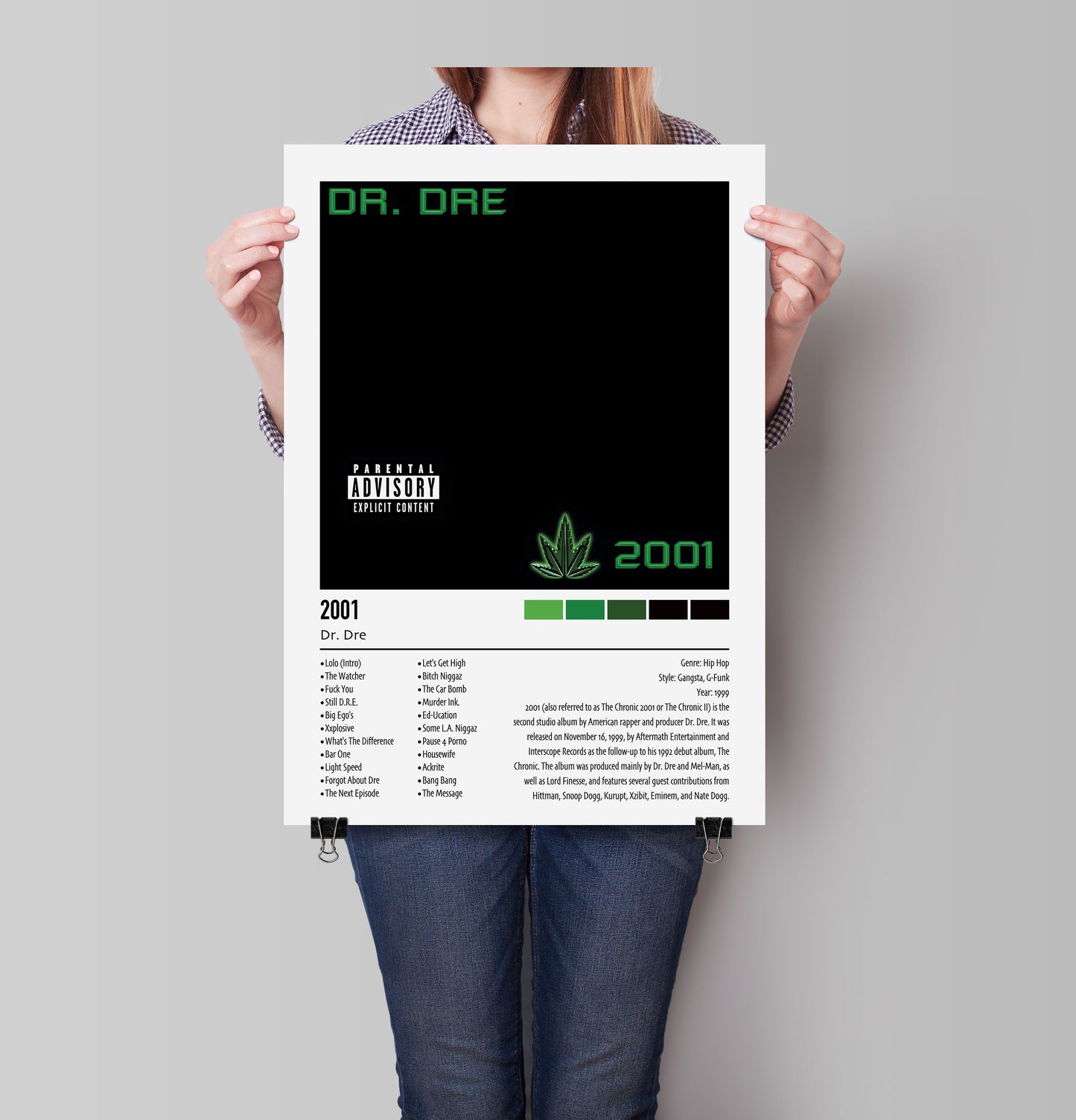 Dr. Dre | 2001 | Custom Album Cover Poster Print